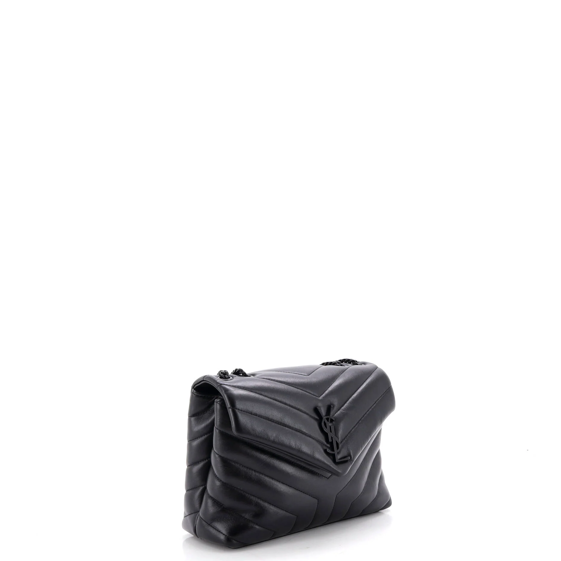 Loulou Shoulder Bag Matelasse Chevron Leather Small - Image 2