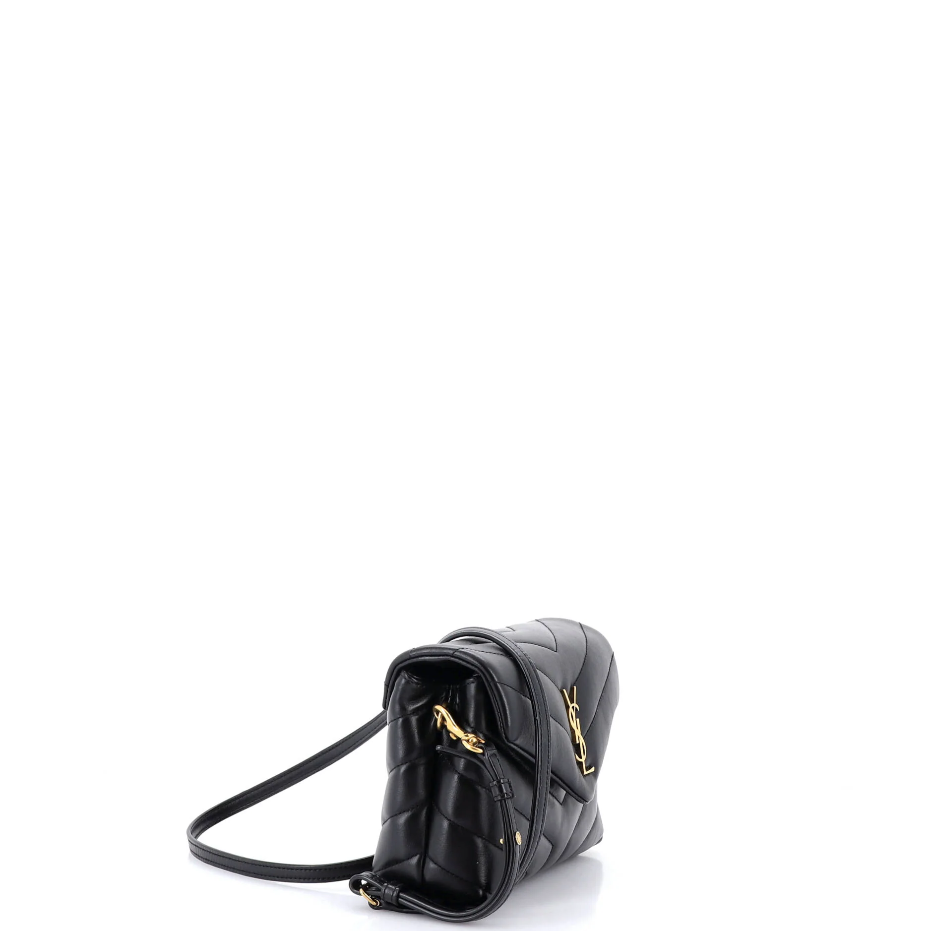 Loulou Shoulder Bag Matelasse Chevron Leather Toy - Image 2