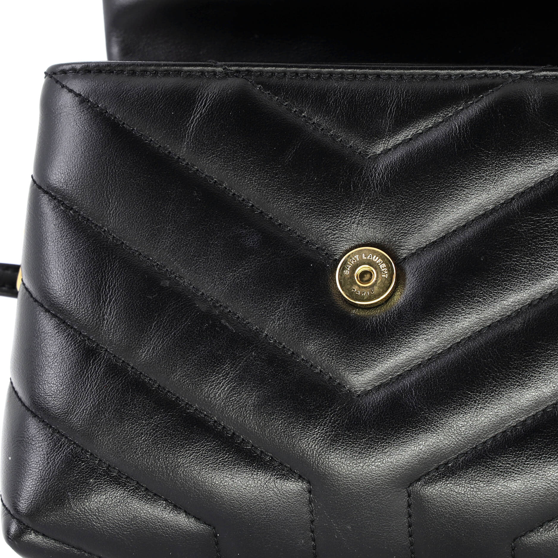 Loulou Shoulder Bag Matelasse Chevron Leather Toy - Image 6