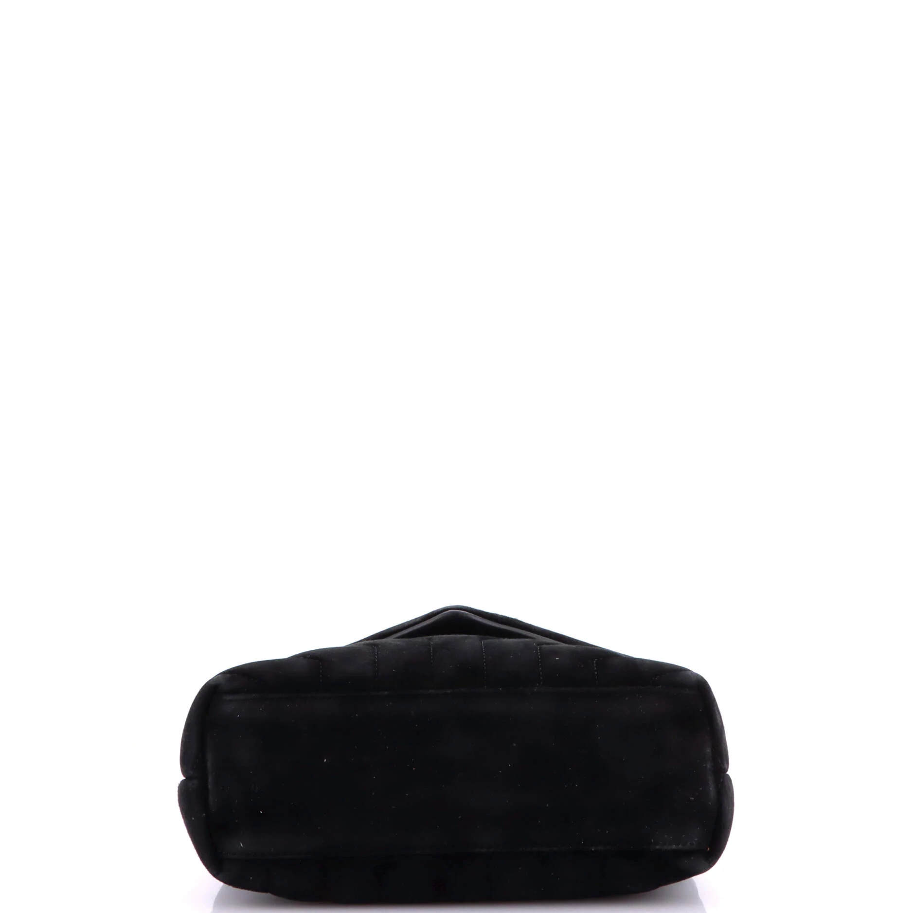 Loulou Shoulder Bag Matelasse Chevron Suede Small - Image 4