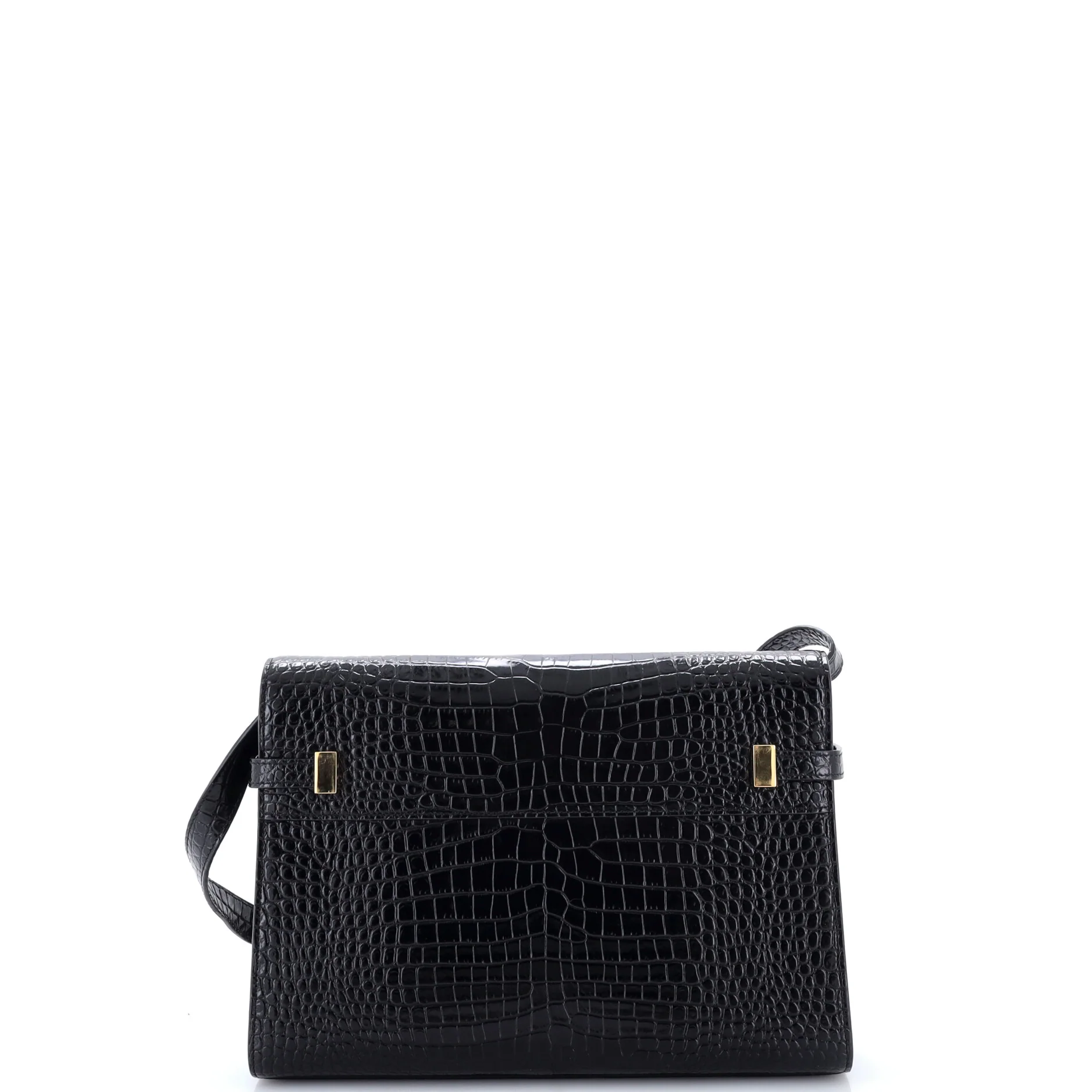 Manhattan Shoulder Bag Crocodile Embossed Leather Medium - Image 3