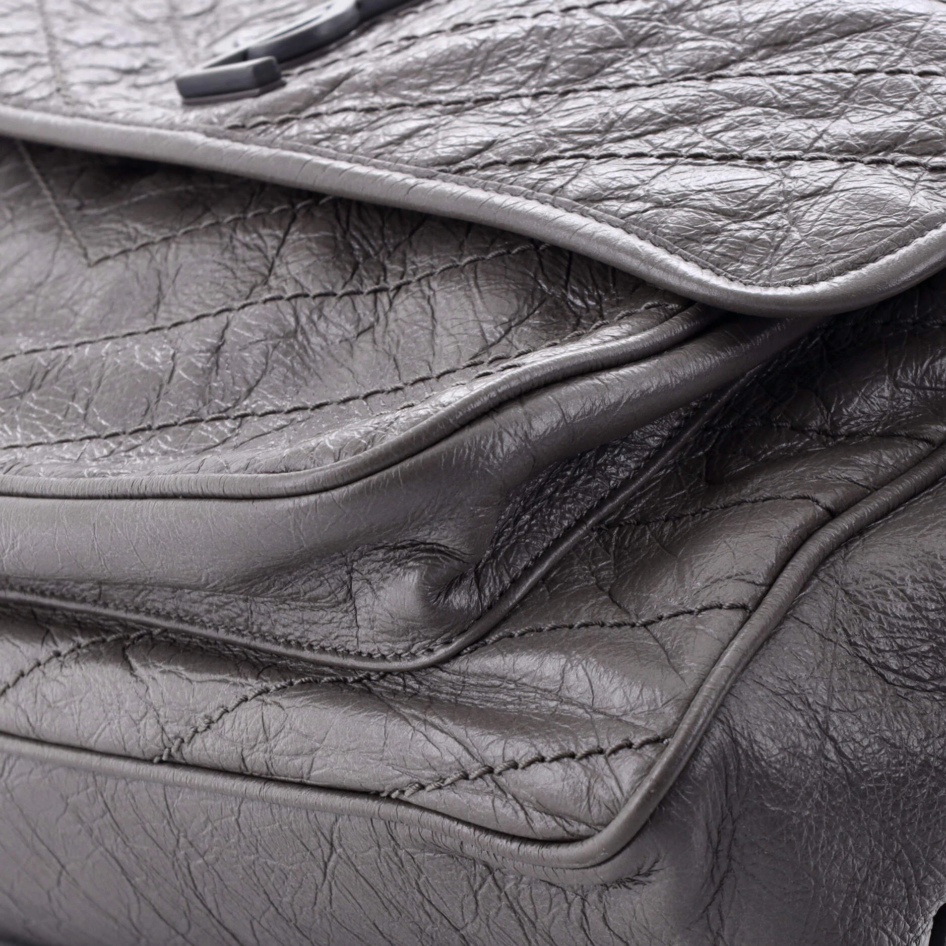 Niki Chain Flap Bag Matelasse Chevron Leather Large - Image 7