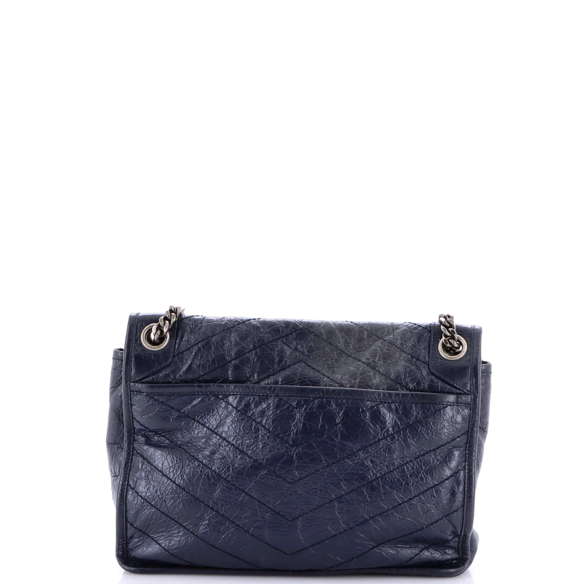 Niki Chain Flap Bag Matelasse Chevron Leather Medium - Image 3