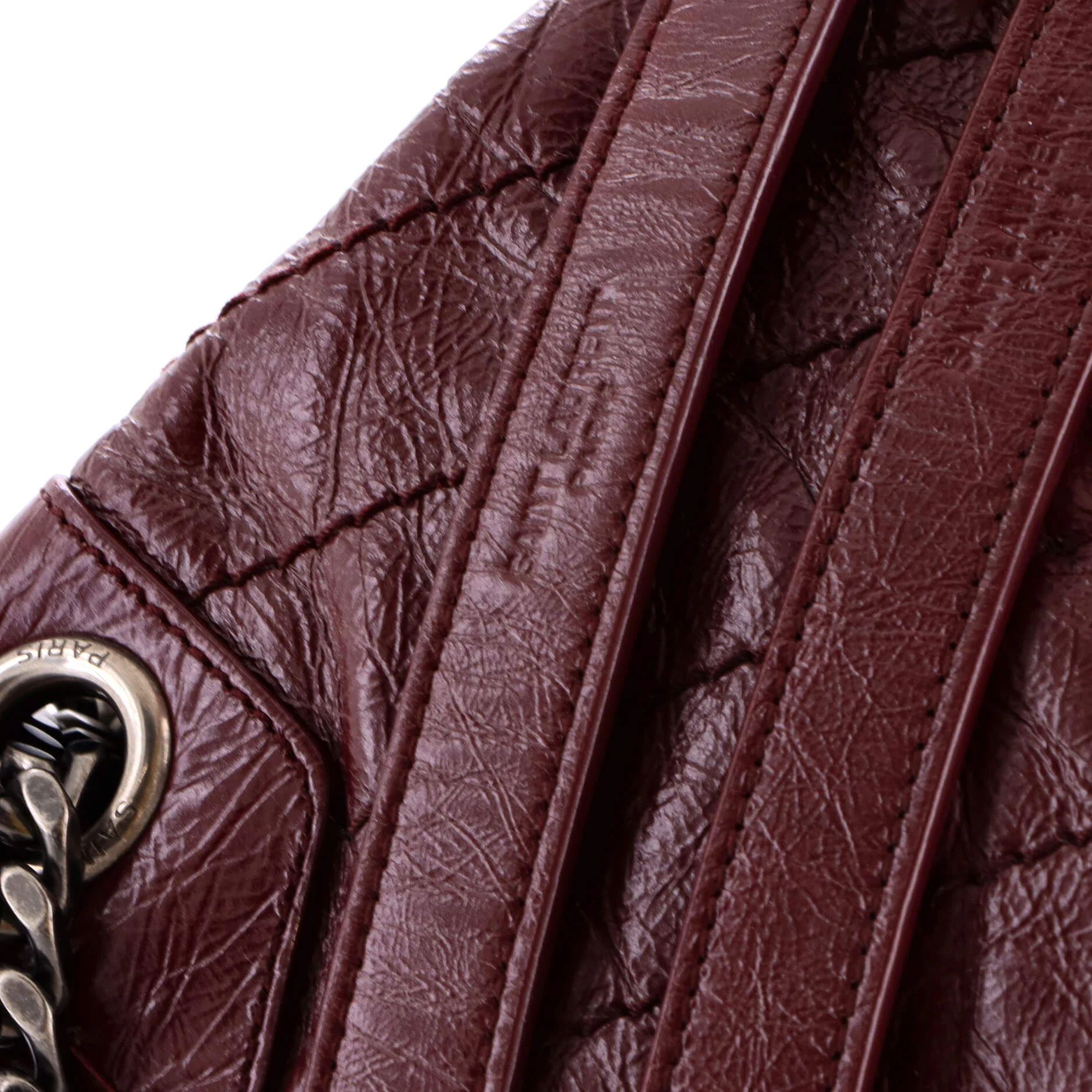 Niki Chain Flap Bag Matelasse Chevron Leather Medium - Image 7