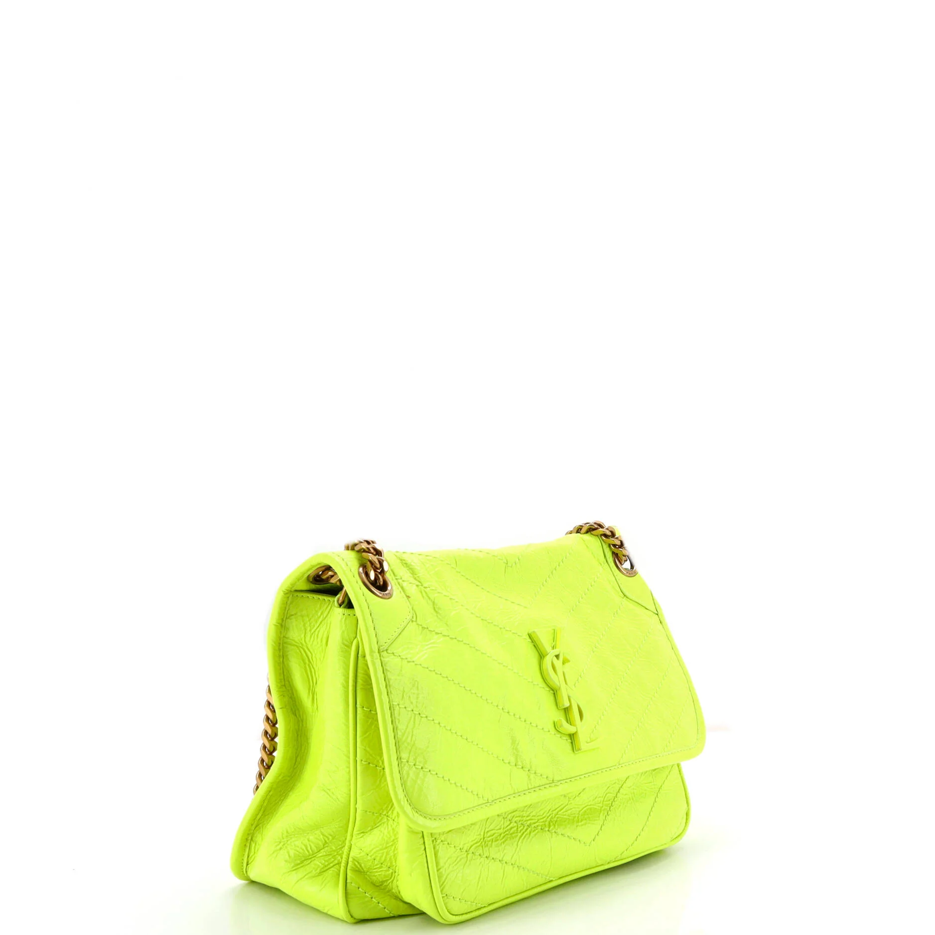 Niki Chain Flap Bag Matelasse Chevron Leather Medium - Image 2