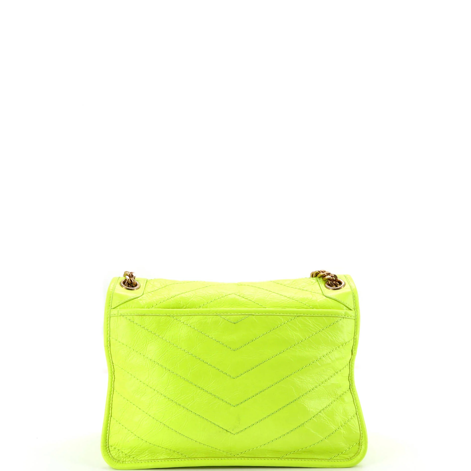 Niki Chain Flap Bag Matelasse Chevron Leather Medium - Image 3