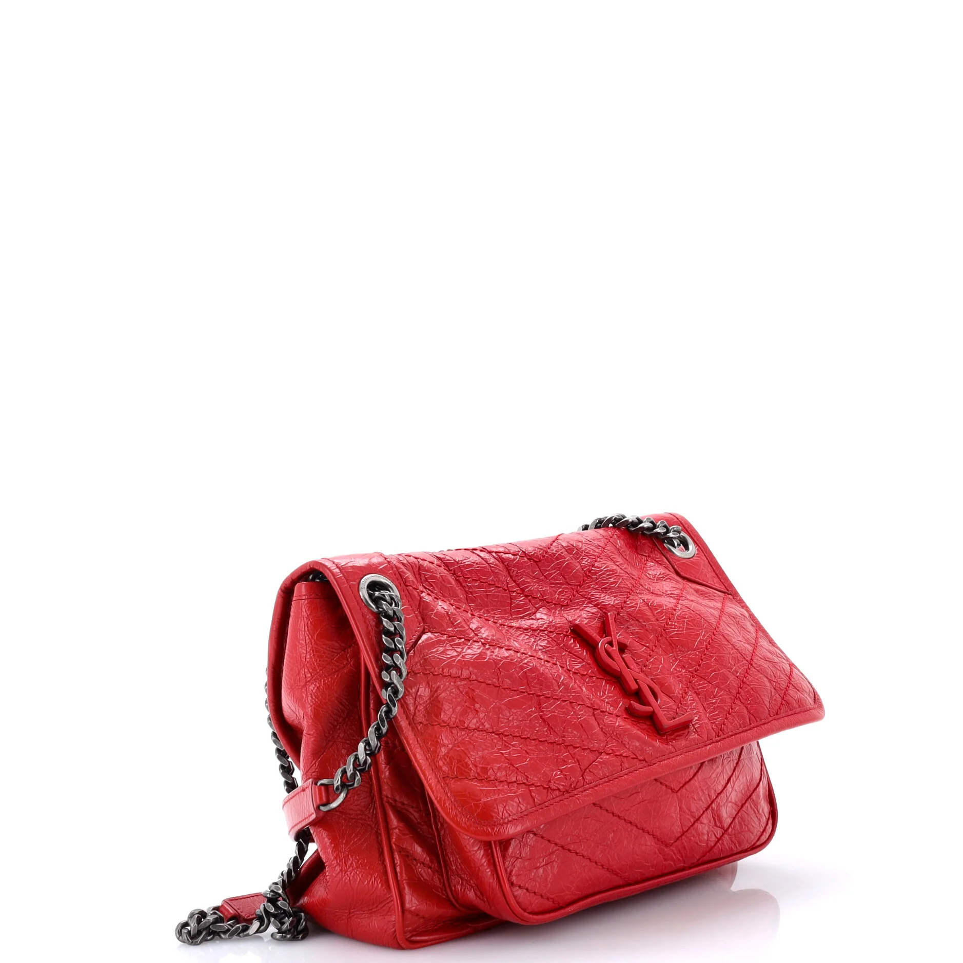 Niki Chain Flap Bag Matelasse Chevron Leather Medium - Image 2