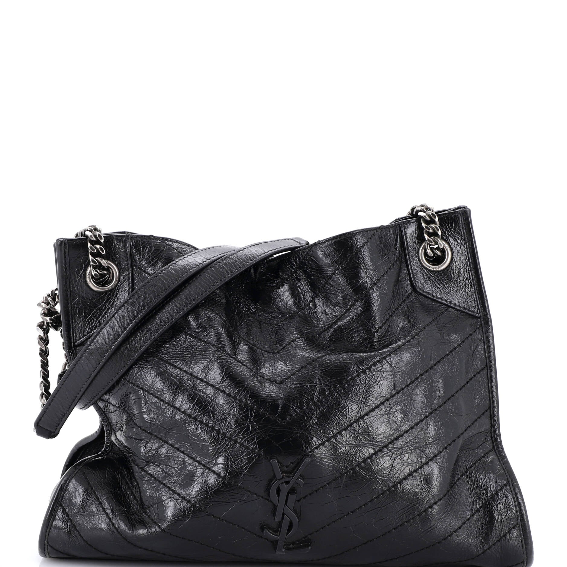Niki Shopping Tote Matelasse Chevron Leather Medium