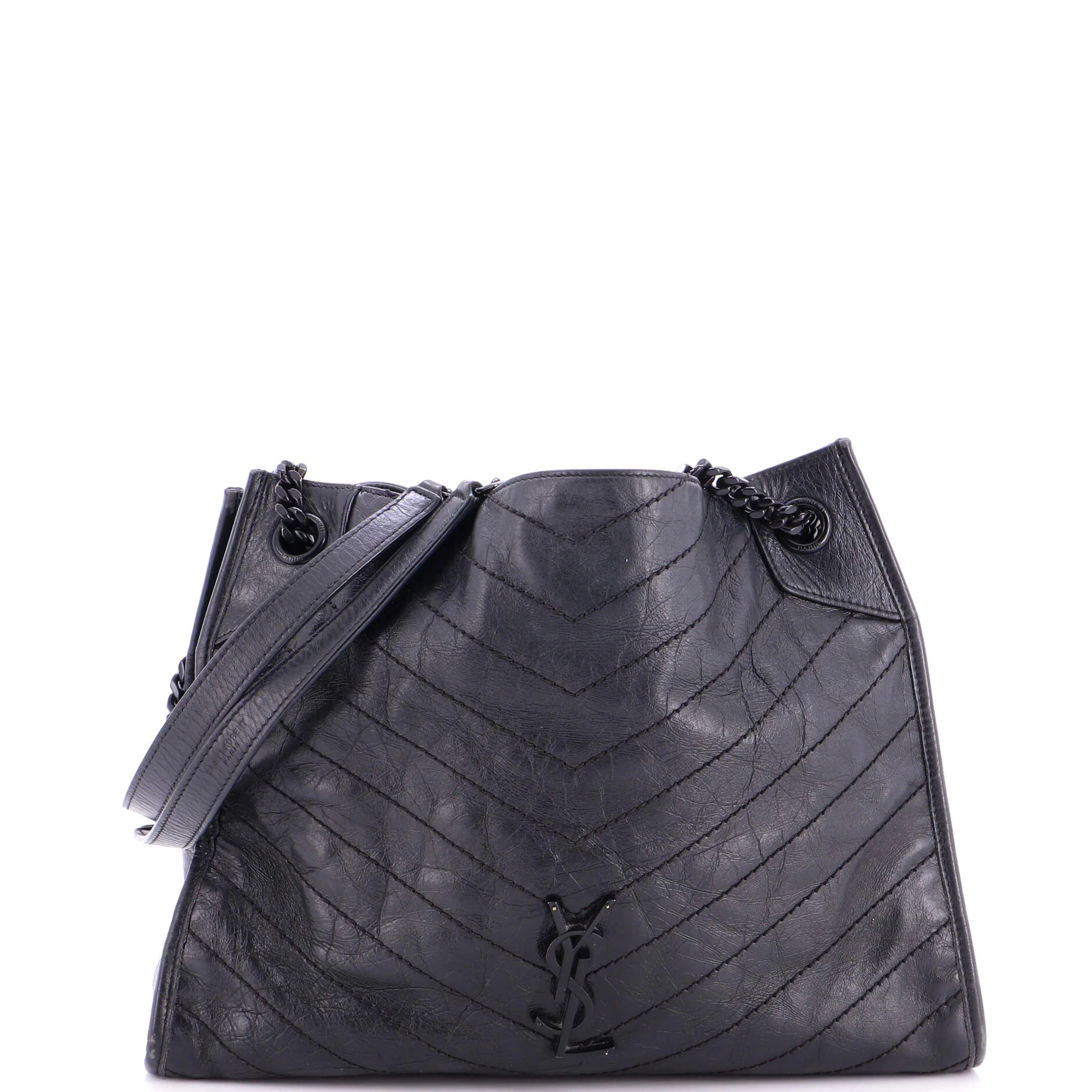 Niki Shopping Tote Matelasse Chevron Leather Medium