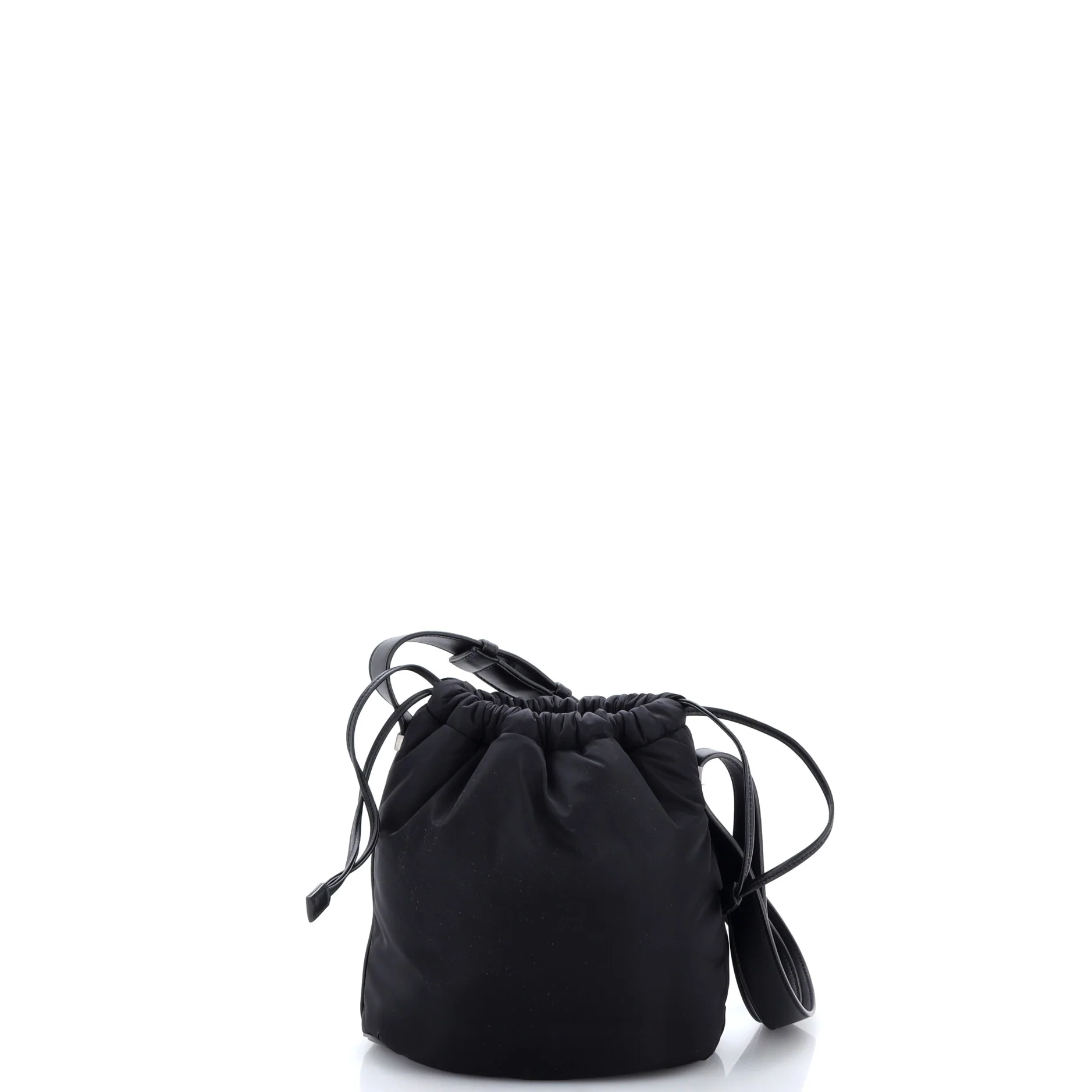 Rive Gauche Drawstring Bucket Bag Padded Nylon - Image 3