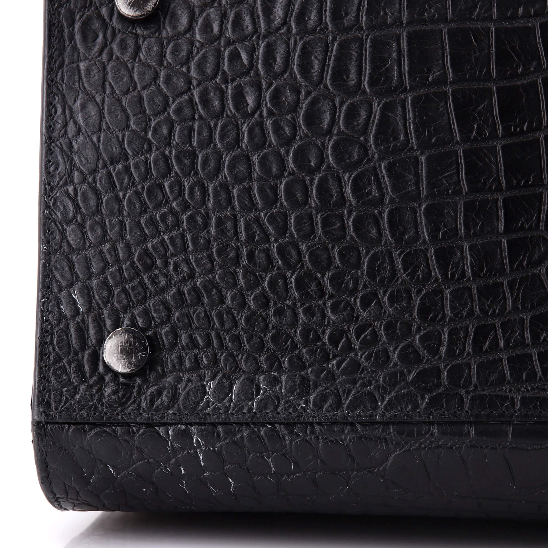 Sac de Jour Bag Crocodile Embossed Leather Large - Image 6