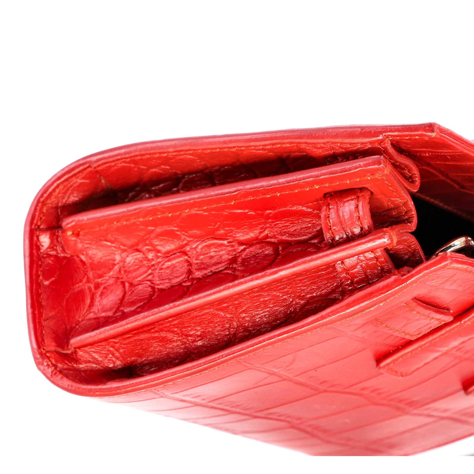 Sac de Jour Bag Crocodile Embossed Leather Toy - Image 7