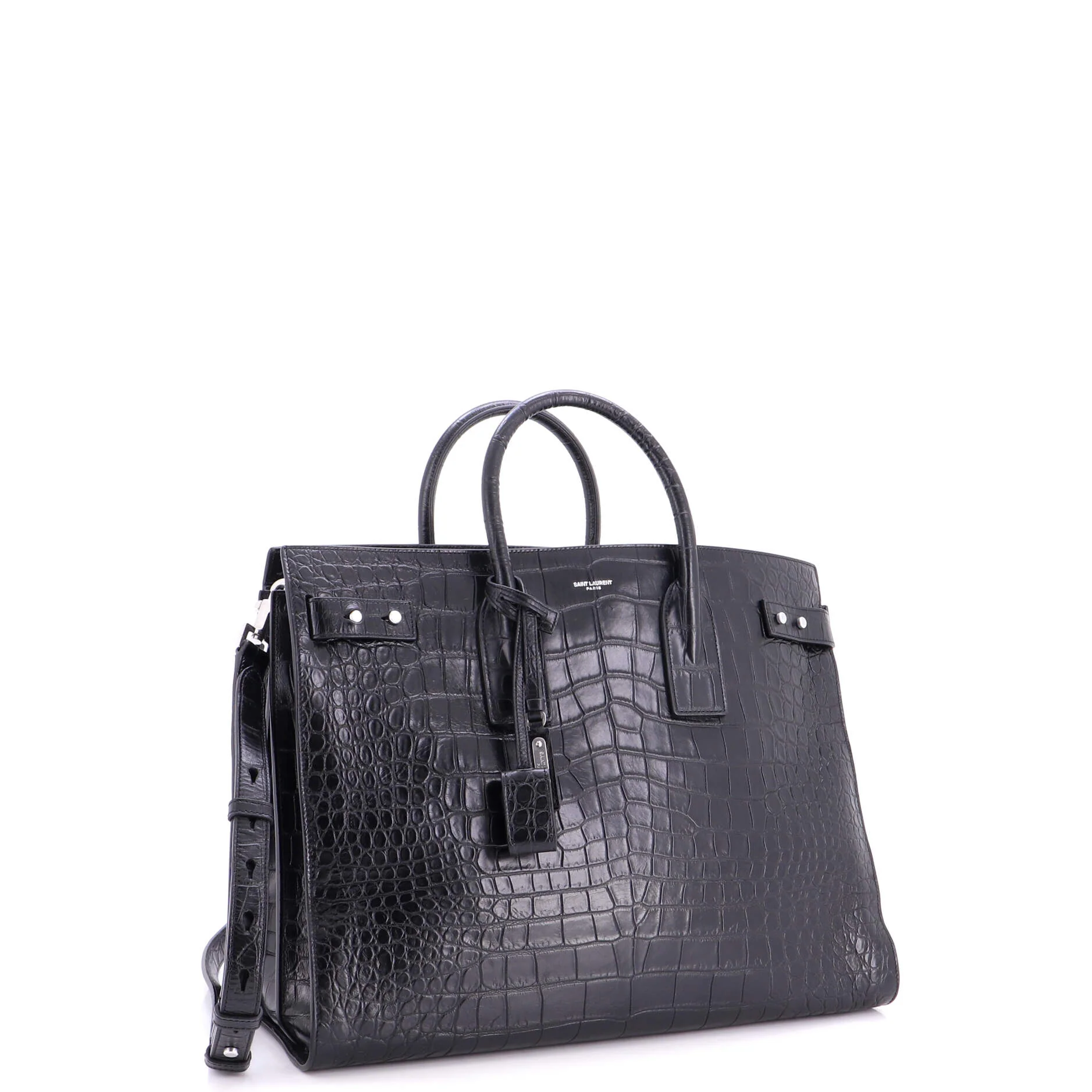 Sac de Jour Souple Bag Crocodile Embossed Leather Large - Image 2