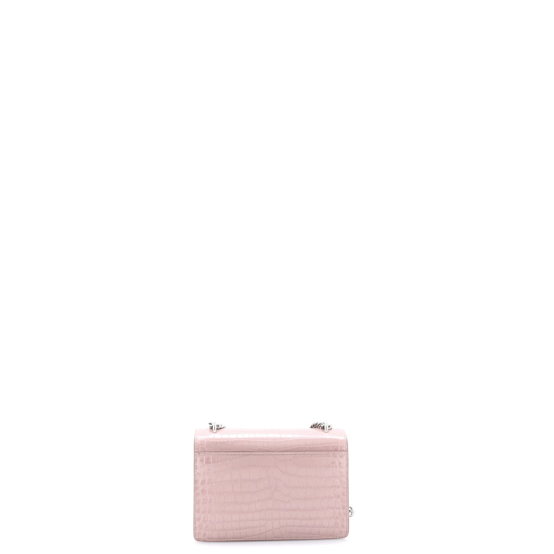 Sunset Chain Wallet Crocodile Embossed Leather - Image 3