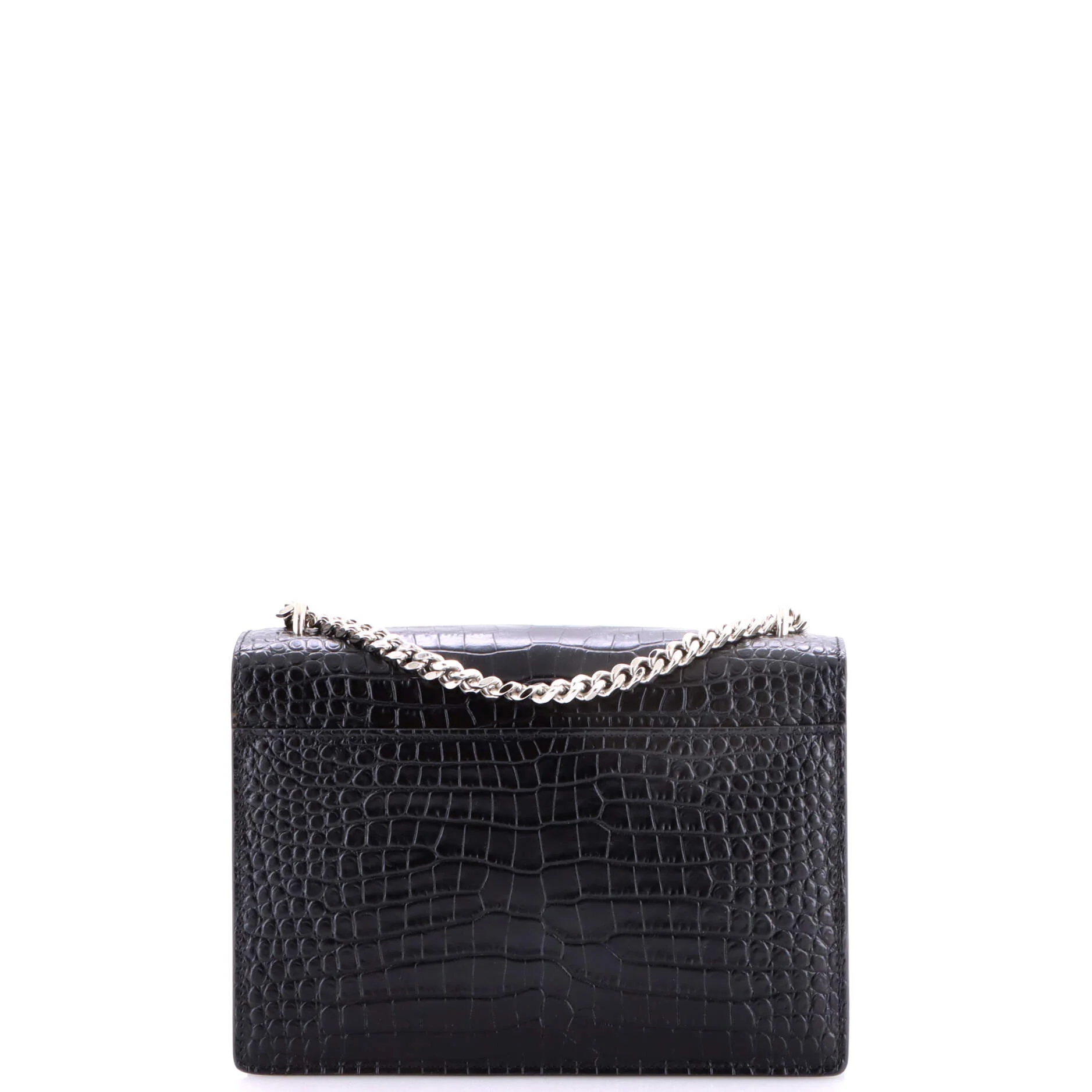 Sunset Crossbody Bag Crocodile Embossed Leather Medium - Image 3