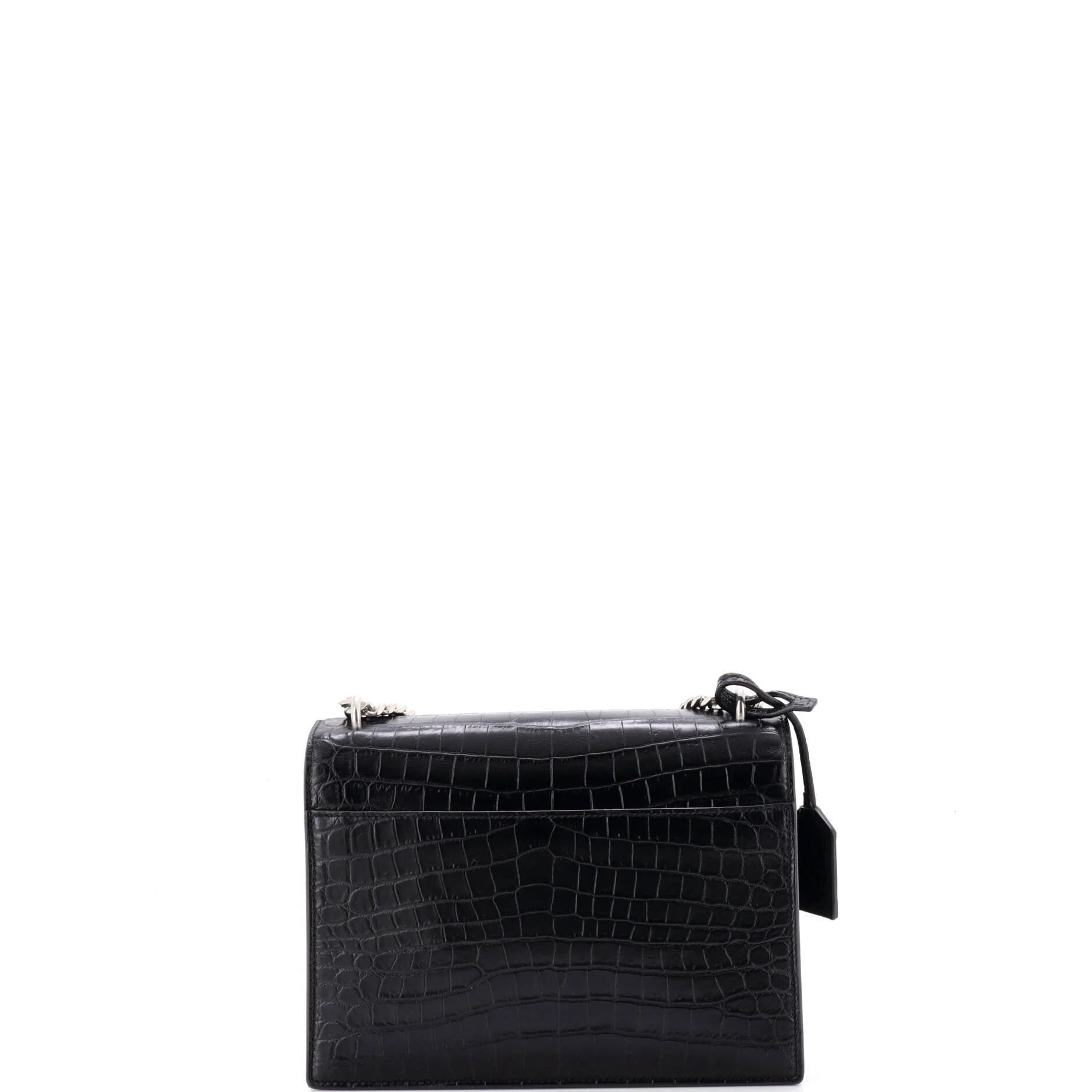 Sunset Crossbody Bag Crocodile Embossed Leather Medium - Image 3