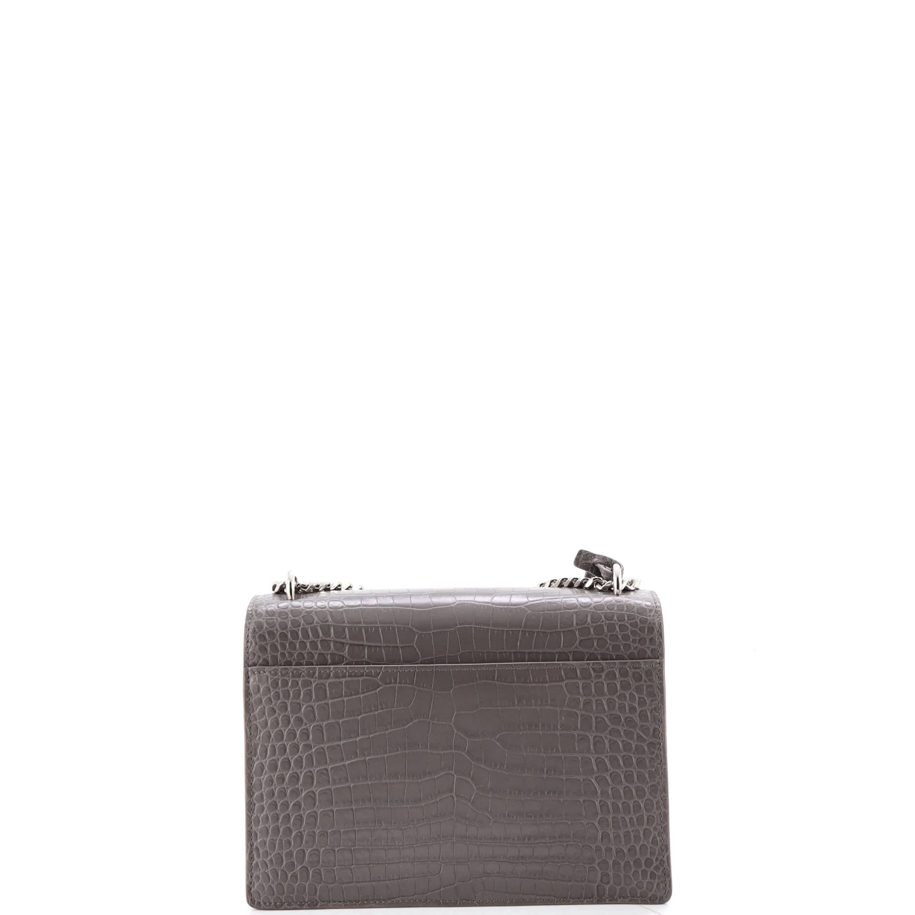 Sunset Crossbody Bag Crocodile Embossed Leather Medium - Image 3