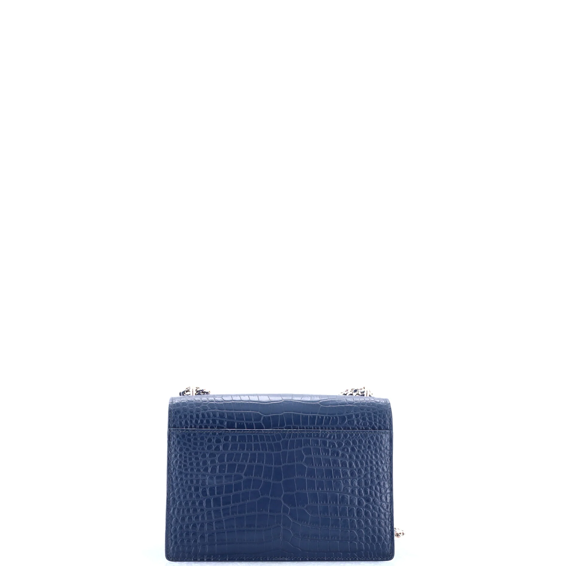 Sunset Crossbody Bag Crocodile Embossed Leather Medium - Image 3