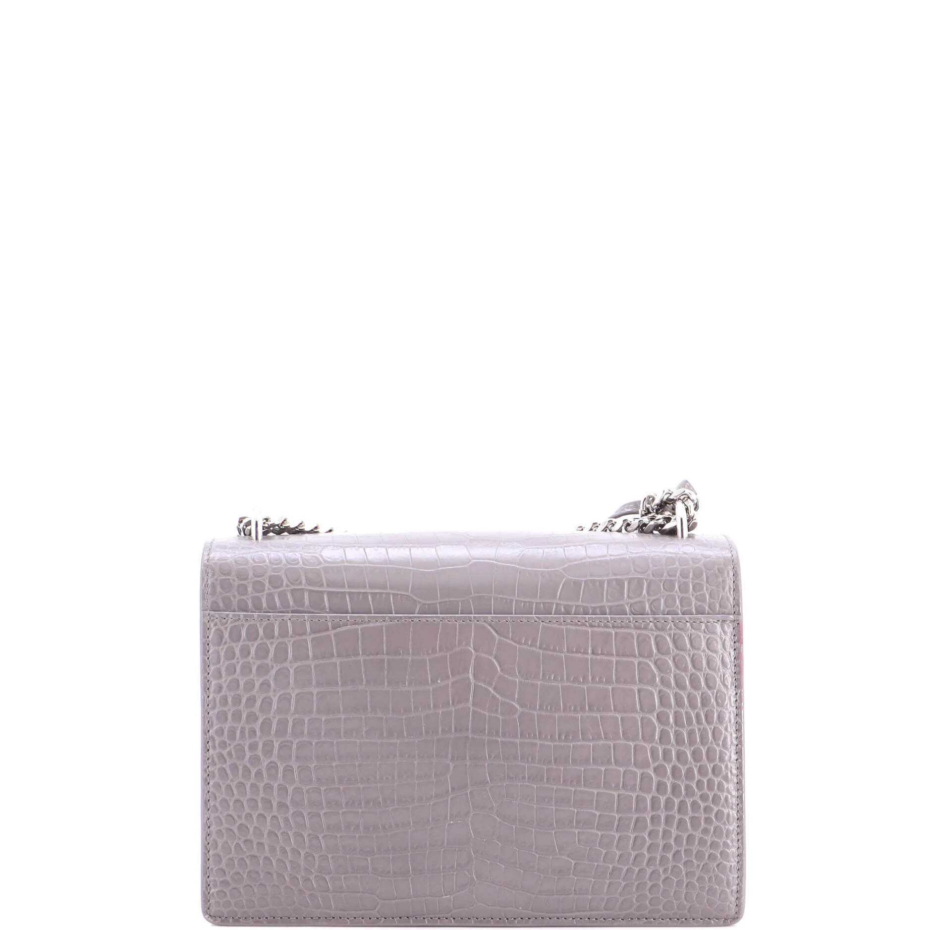 Sunset Crossbody Bag Crocodile Embossed Leather Medium - Image 3