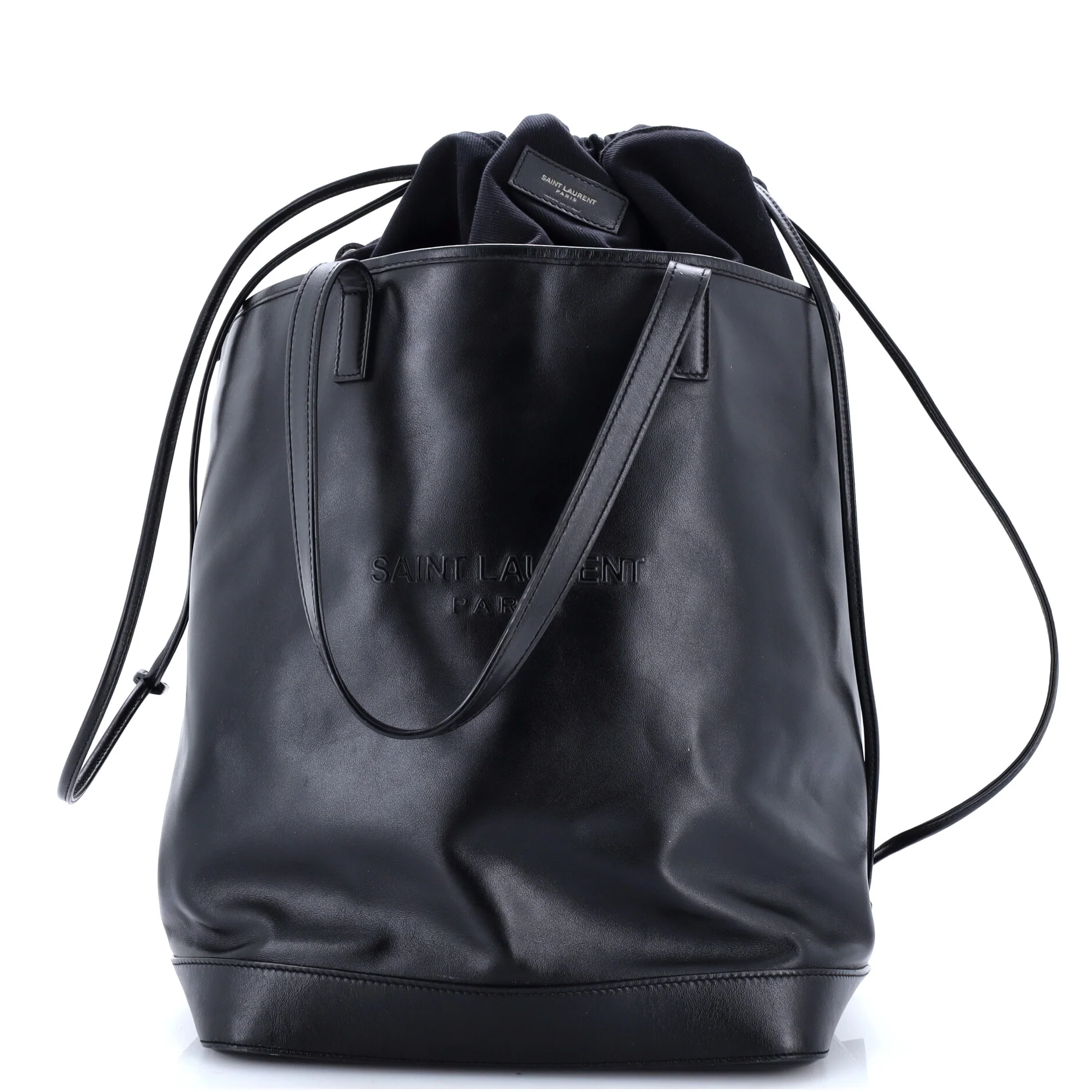 Teddy Shopping Tote Leather with Canvas