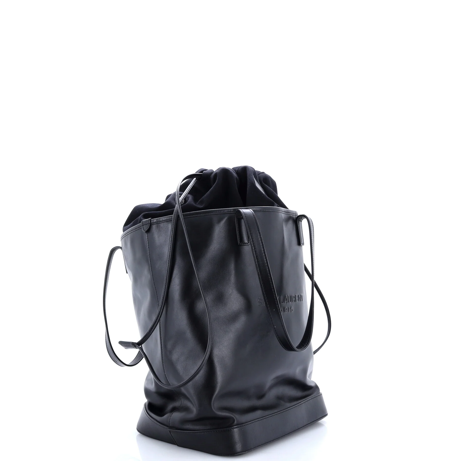 Teddy Shopping Tote Leather with Canvas - Image 2