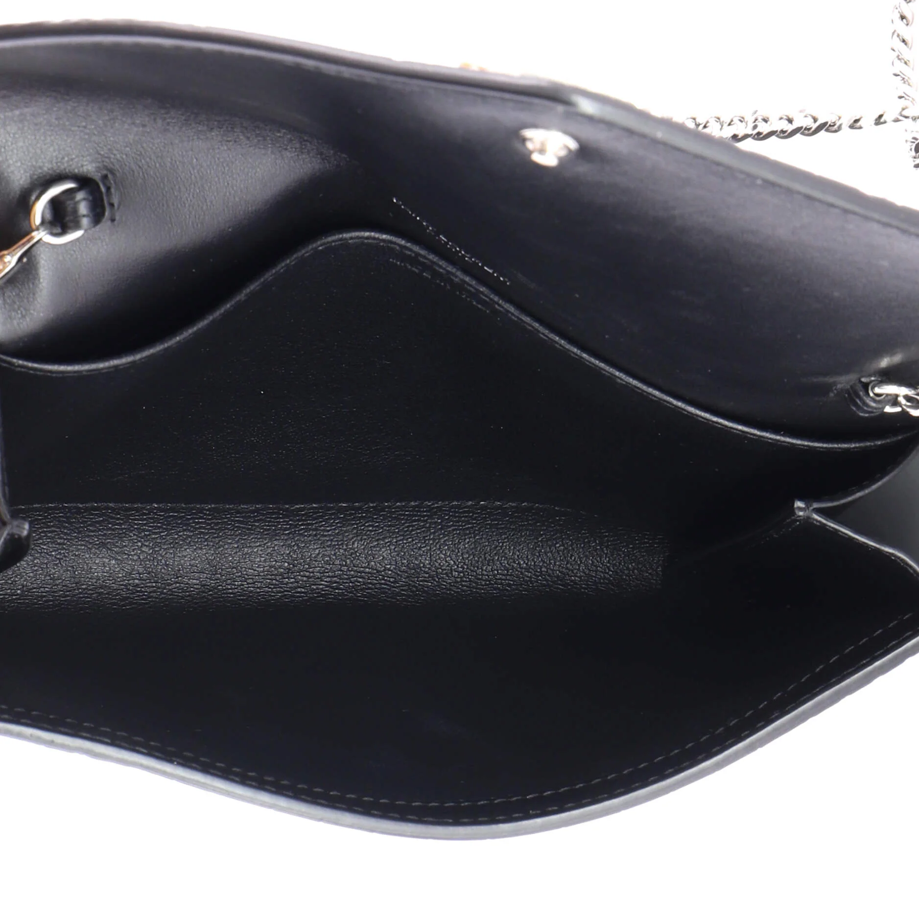 Uptown Chain Wallet Crocodile Embossed Leather - Image 6