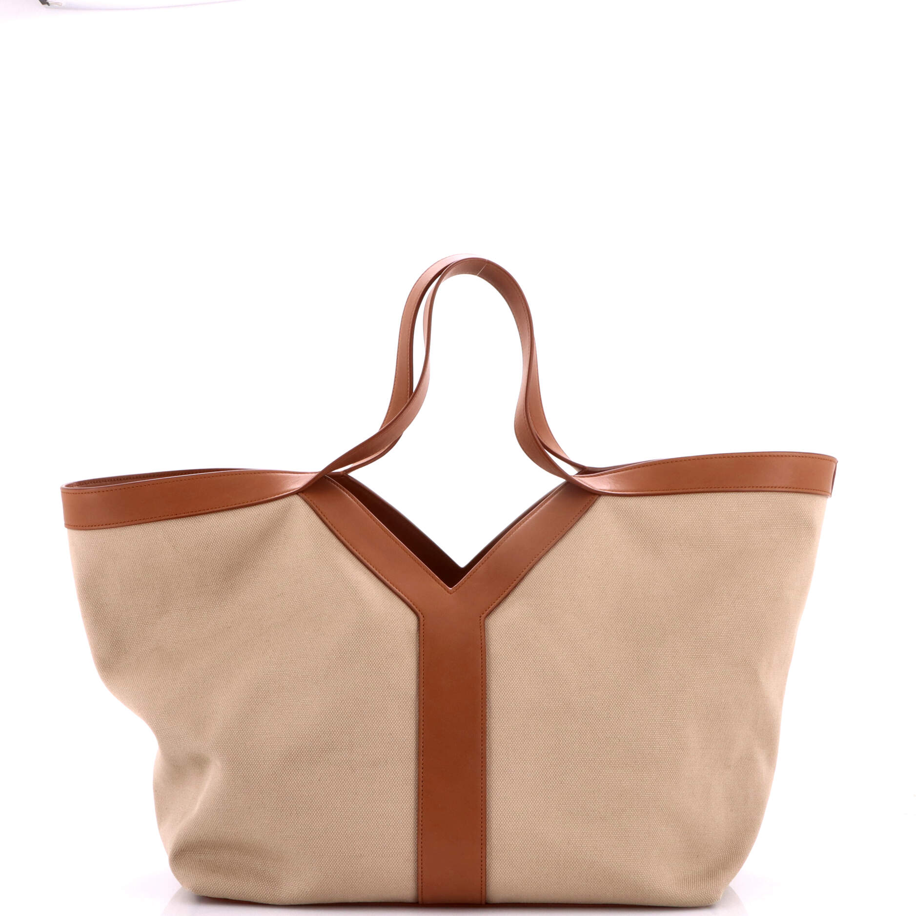 Y Tote Canvas with Leather Medium - Image 3