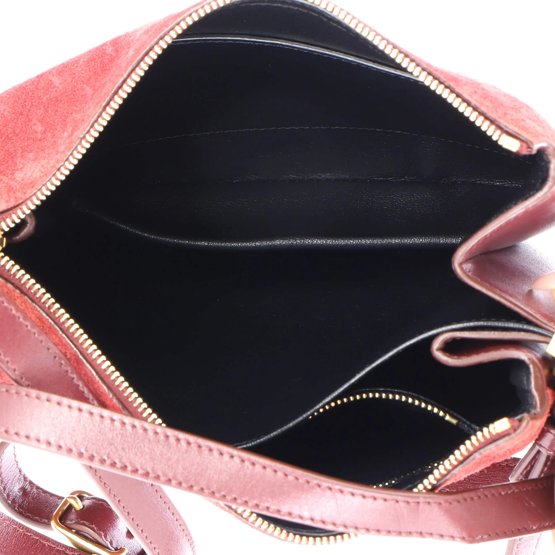 Zip Crossbody Bag Monogram All Over Suede Small - Image 5
