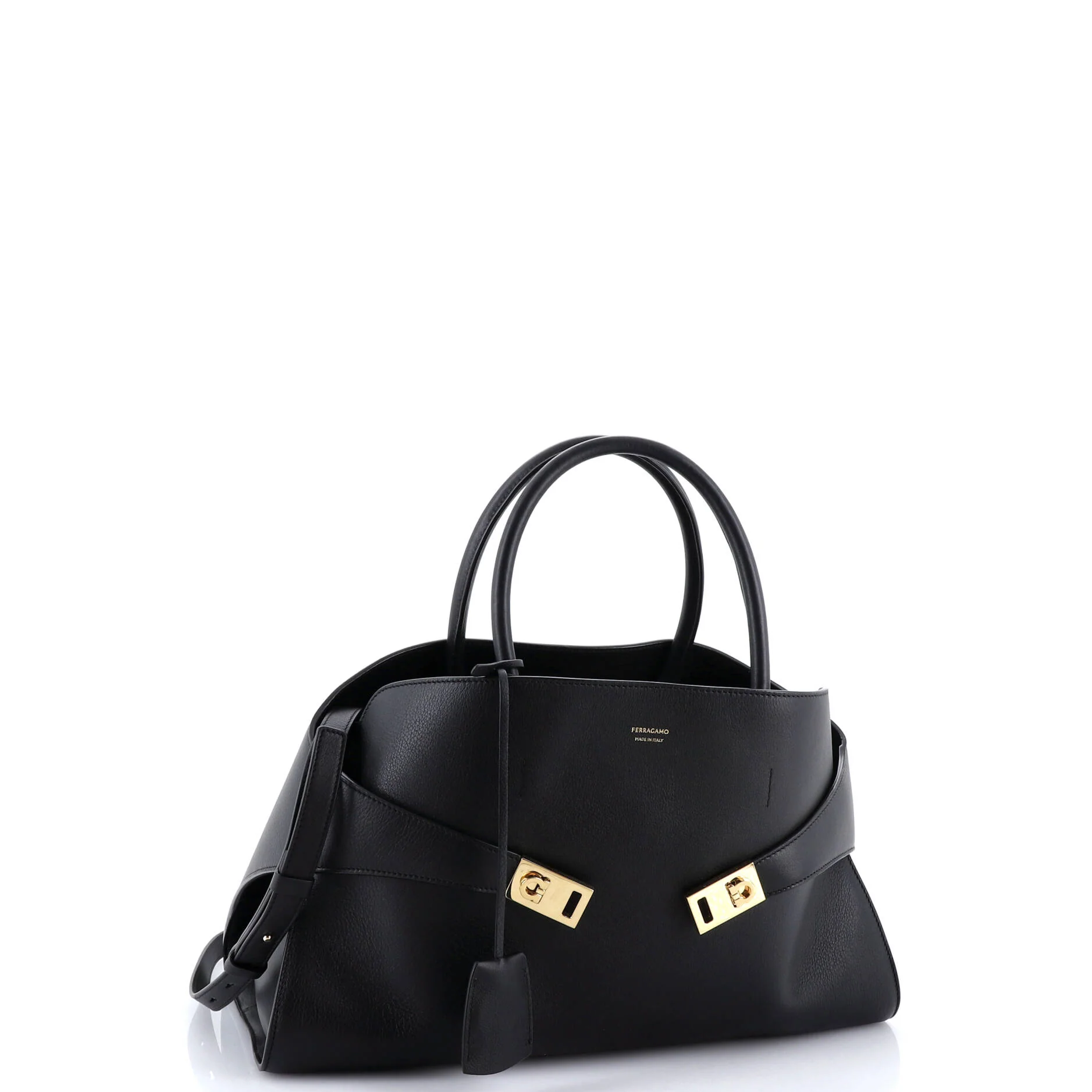 Hug Top Handle Bag Leather Large - Image 2