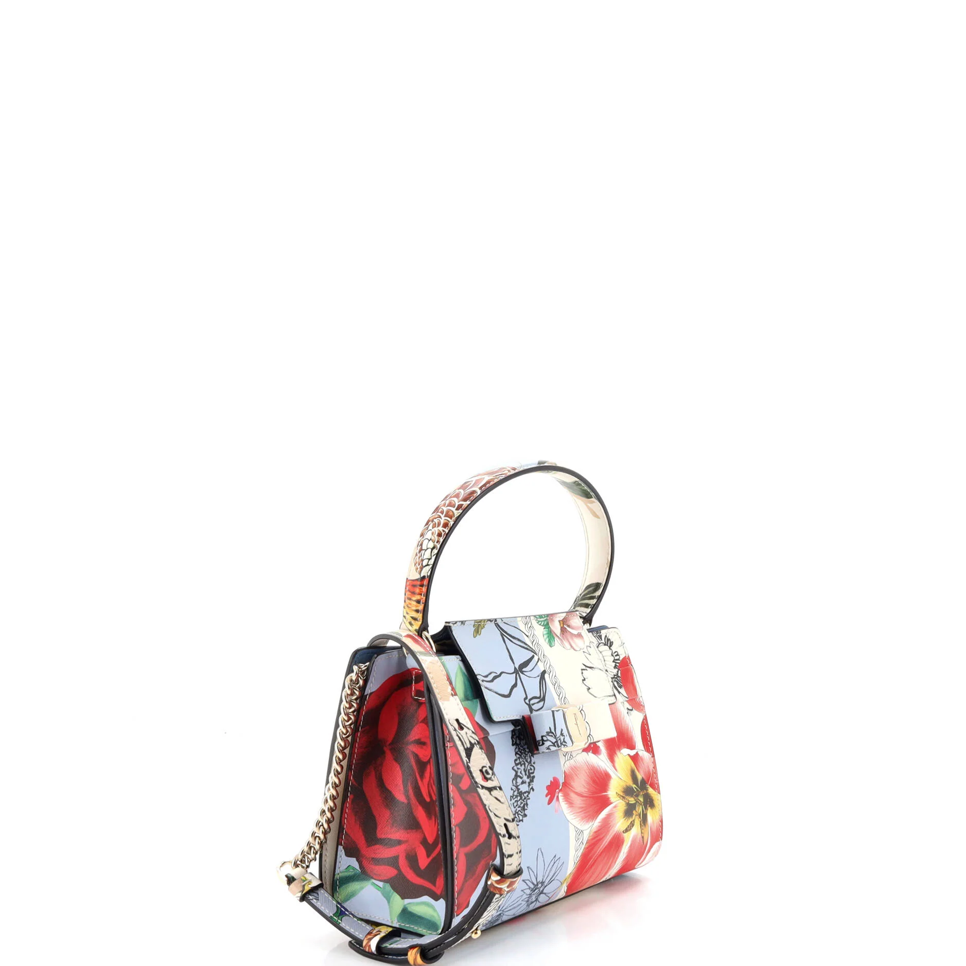 Vara Convertible Top Handle Print Leather Mini - Image 2