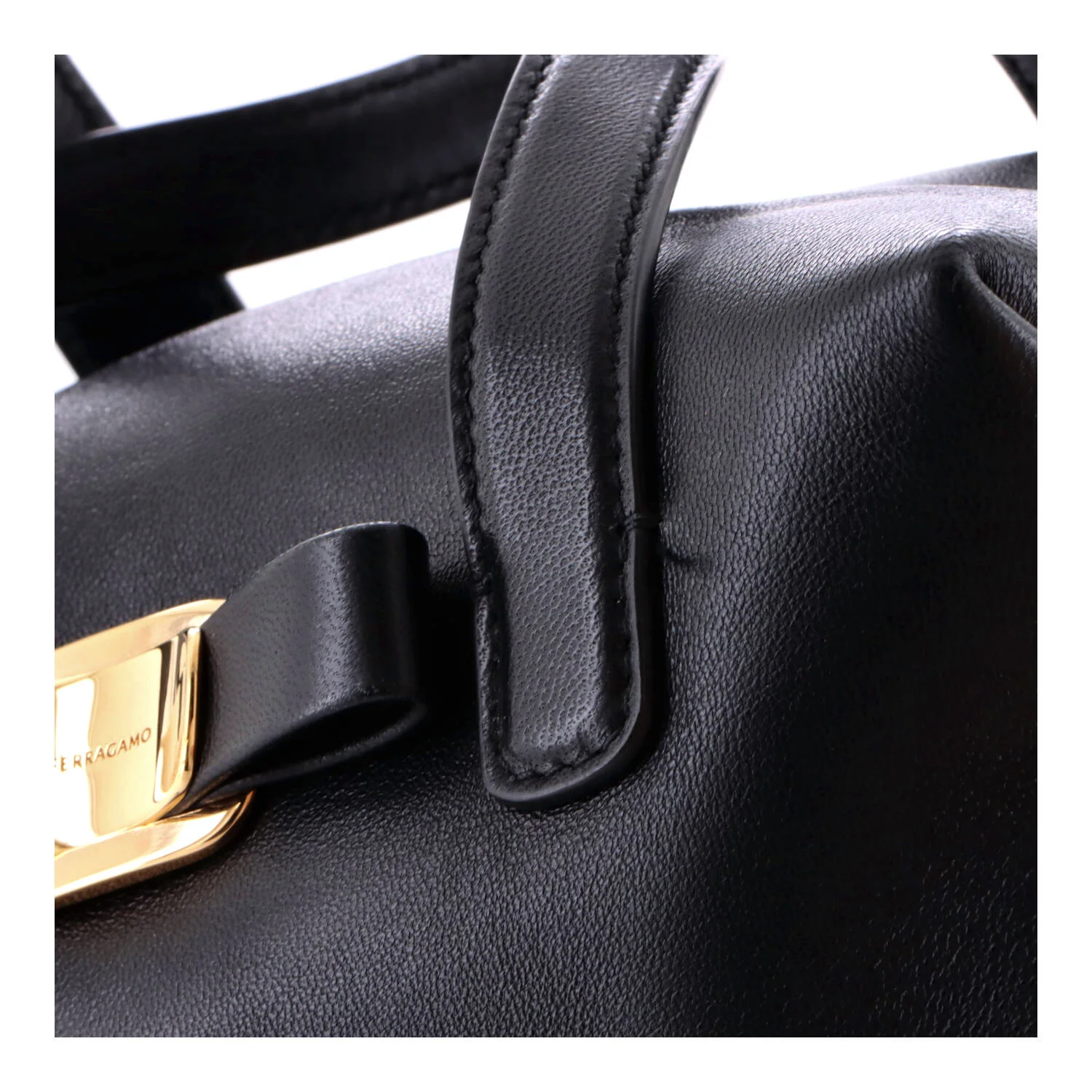 Vara Plate Convertible Bowling Bag Leather Mini - Image 6