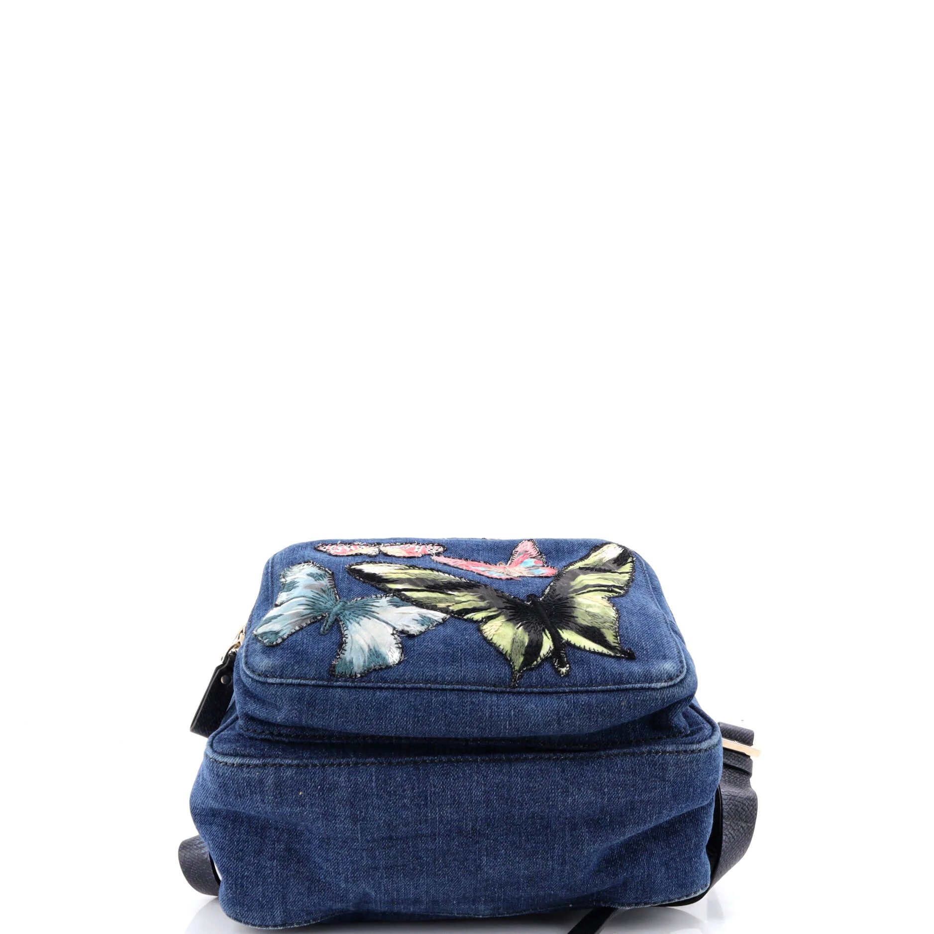 Backpack Denim with Butterfly Applique Medium - Image 4