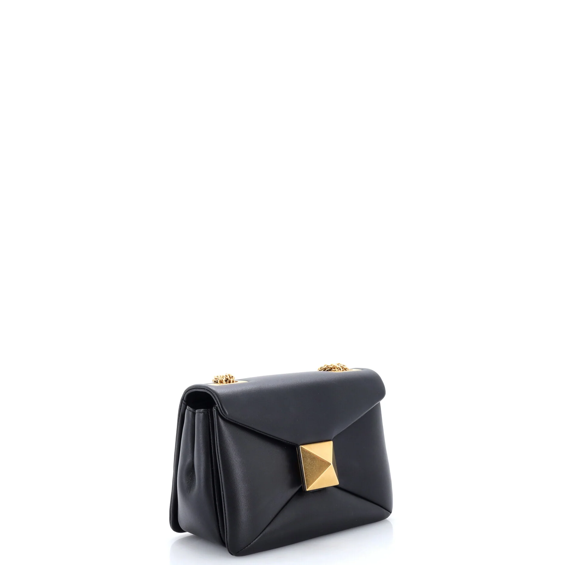 One Stud Chain Flap Bag Leather Small - Image 2