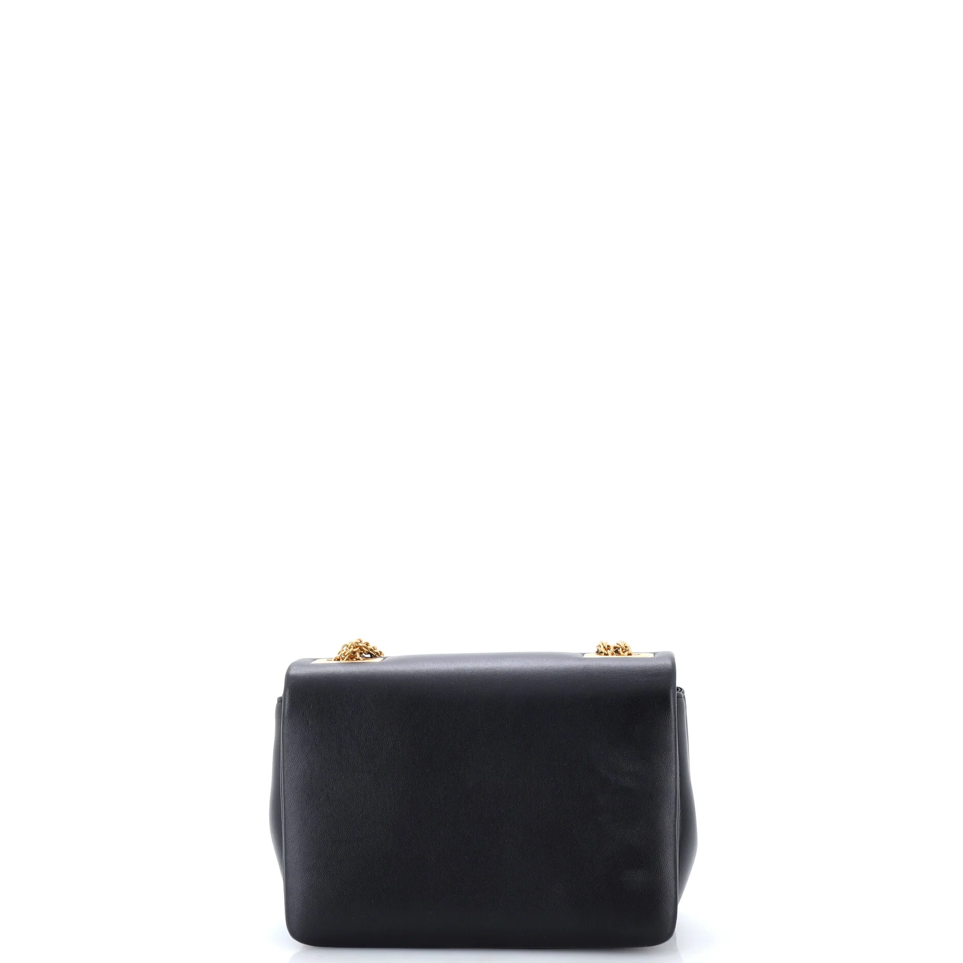 One Stud Chain Flap Bag Leather Small - Image 3