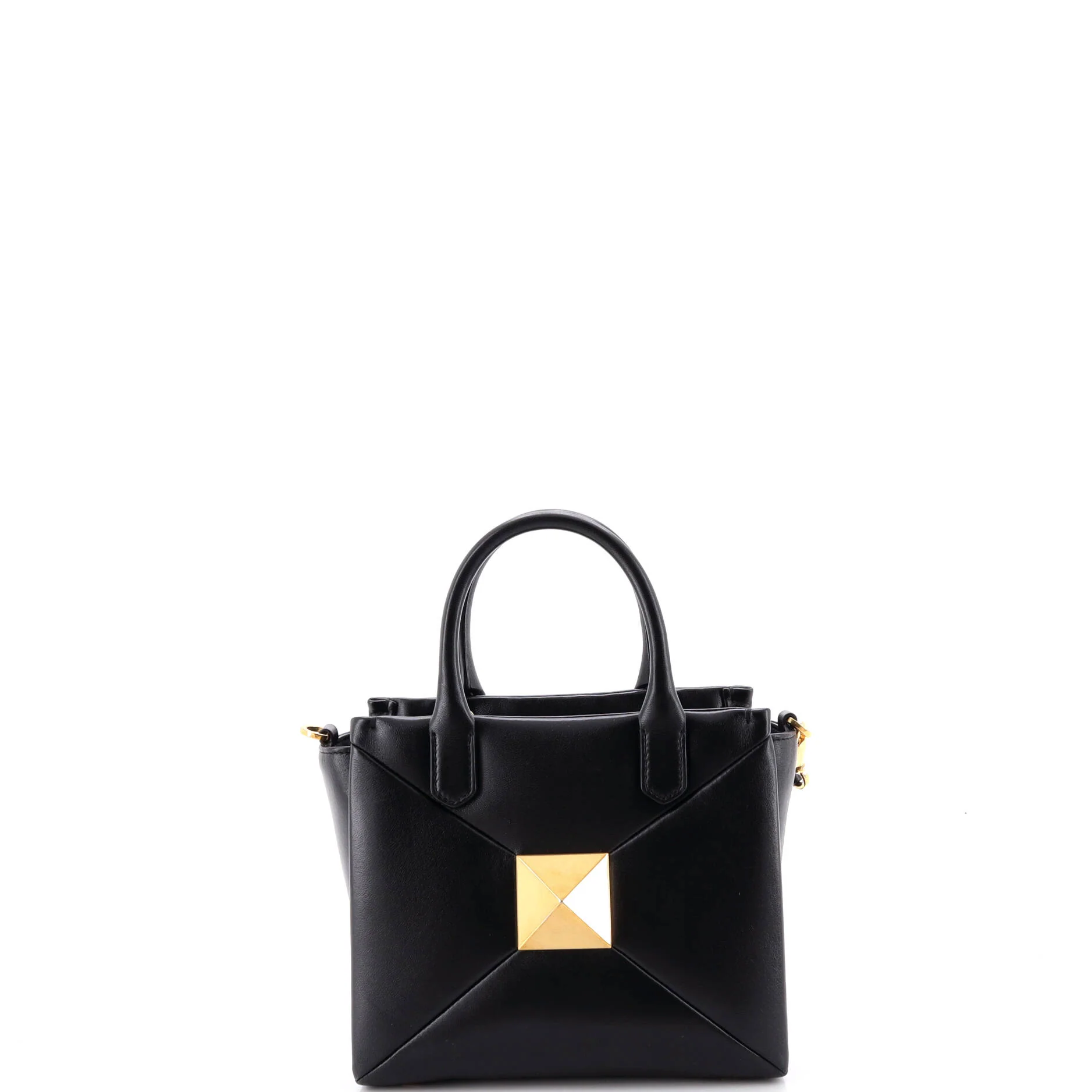 One Stud Top Handle Bag Leather Small - Image 3