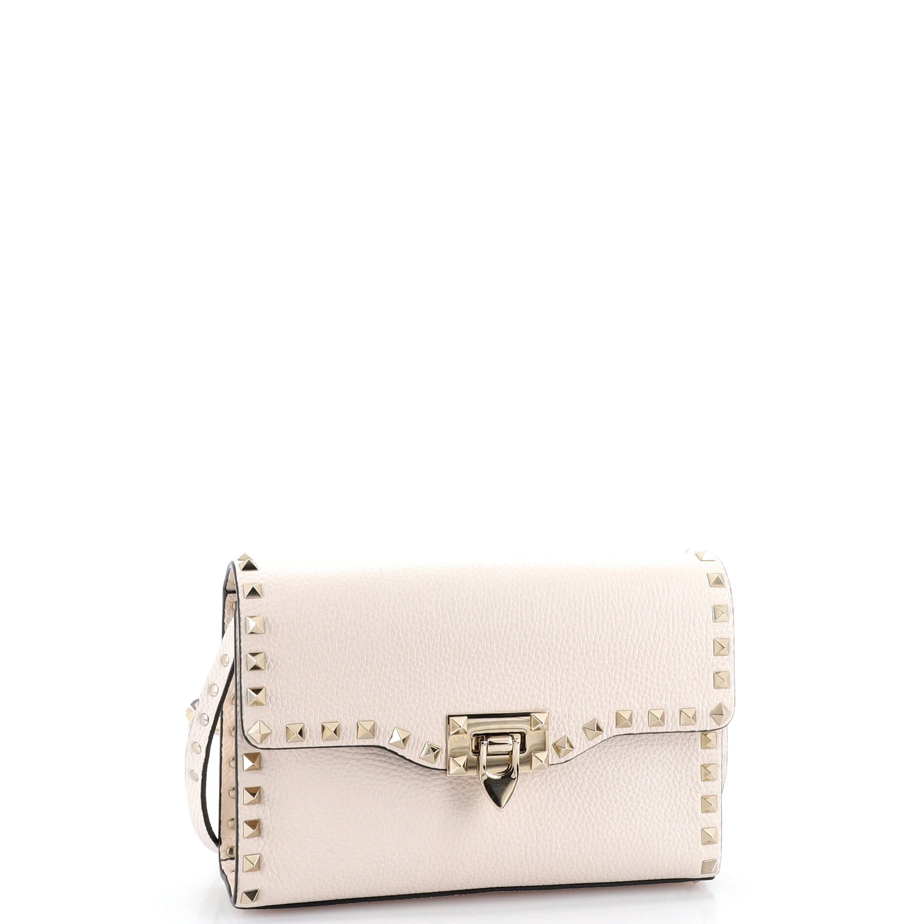 Rockstud Flip Lock Flap Bag Leather Medium - Image 2