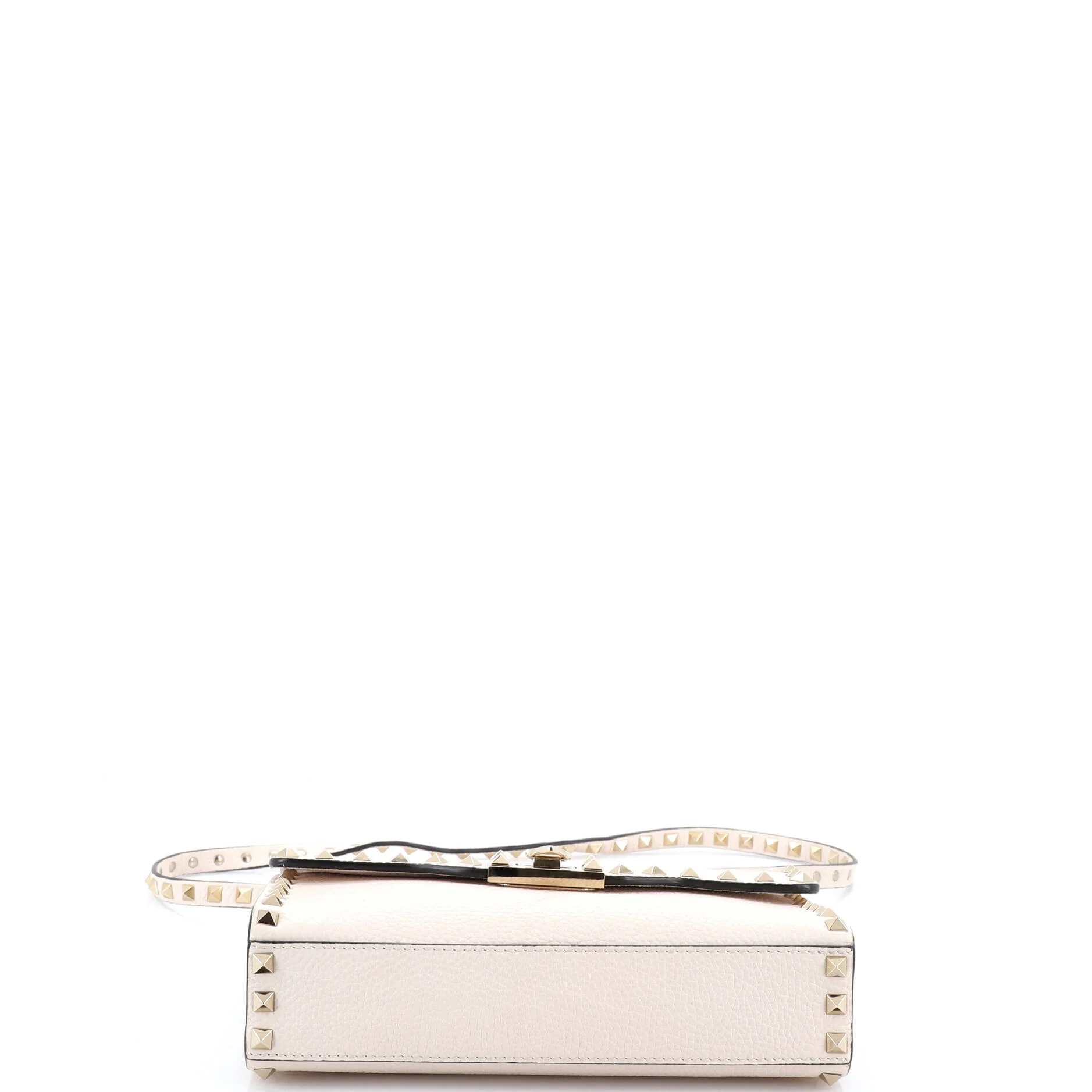 Rockstud Flip Lock Flap Bag Leather Medium - Image 4