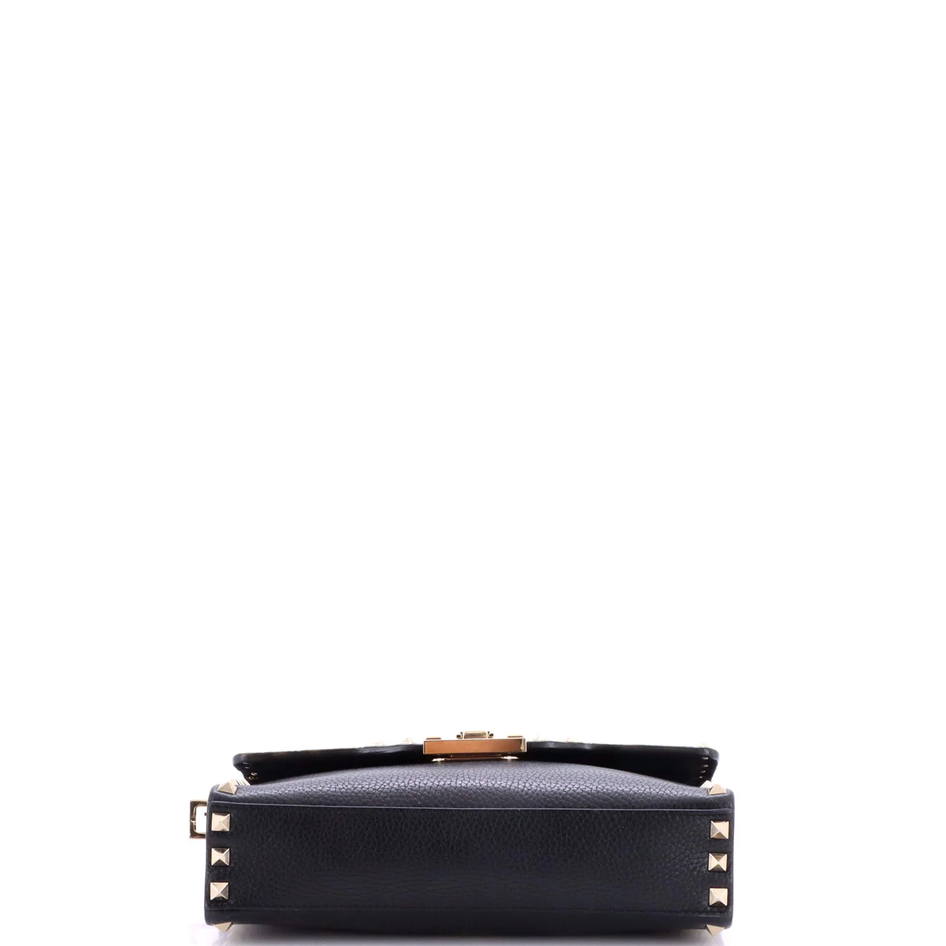 Rockstud Flip Lock Flap Bag Leather Medium - Image 4