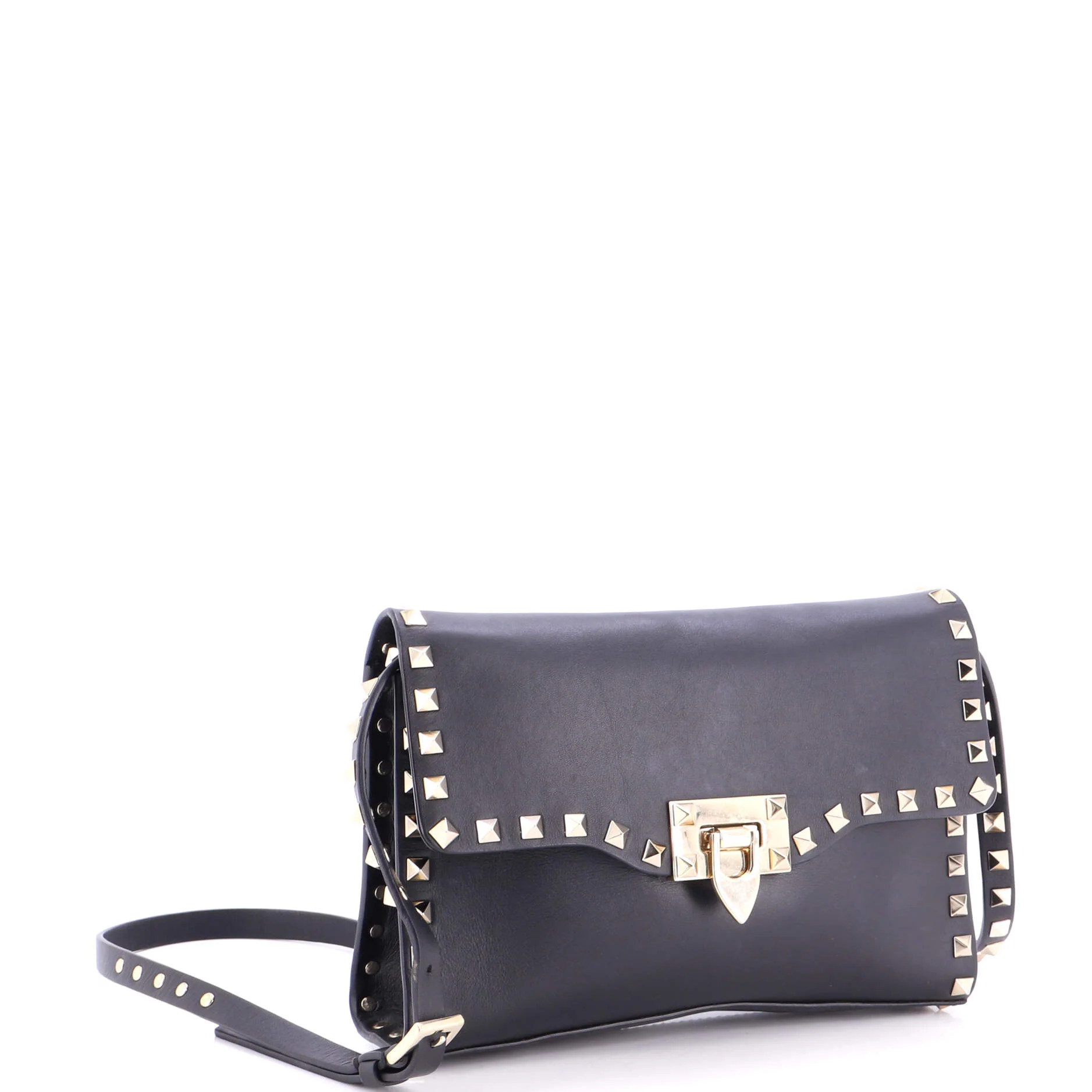 Rockstud Flip Lock Flap Bag Leather Medium - Image 2