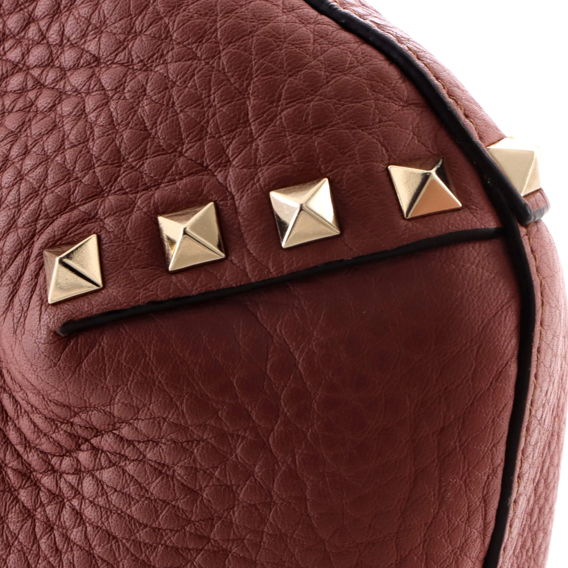 Rockstud Flip Lock Hobo Leather Small - Image 6