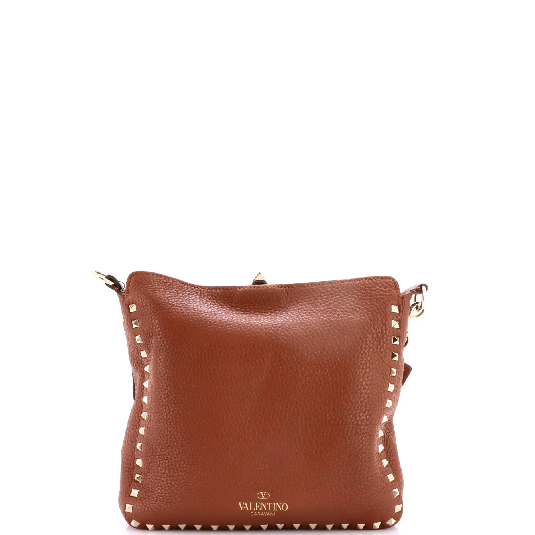 Rockstud Flip Lock Messenger Bag Leather Medium - Image 3