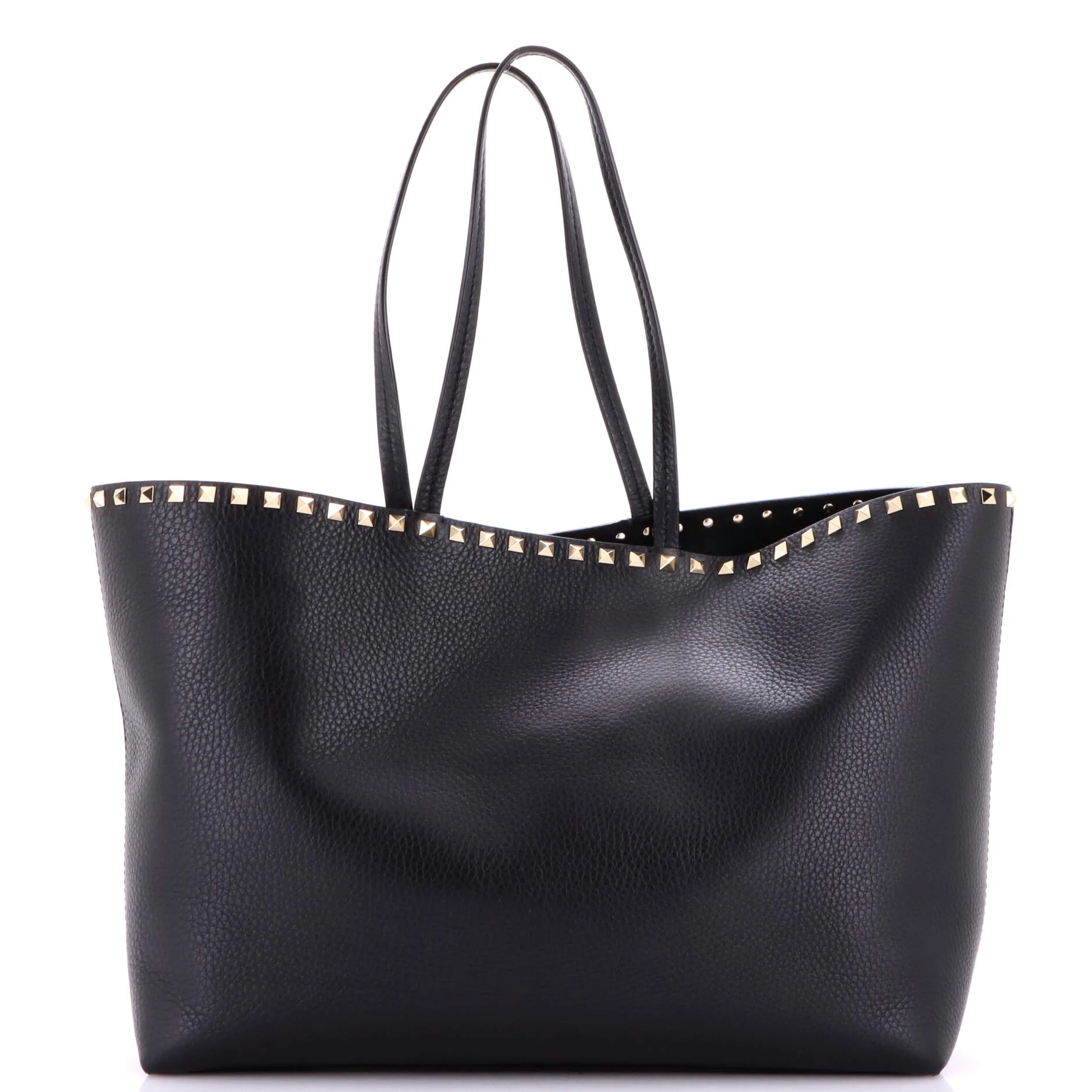 Rockstud Shopper Tote Leather Large