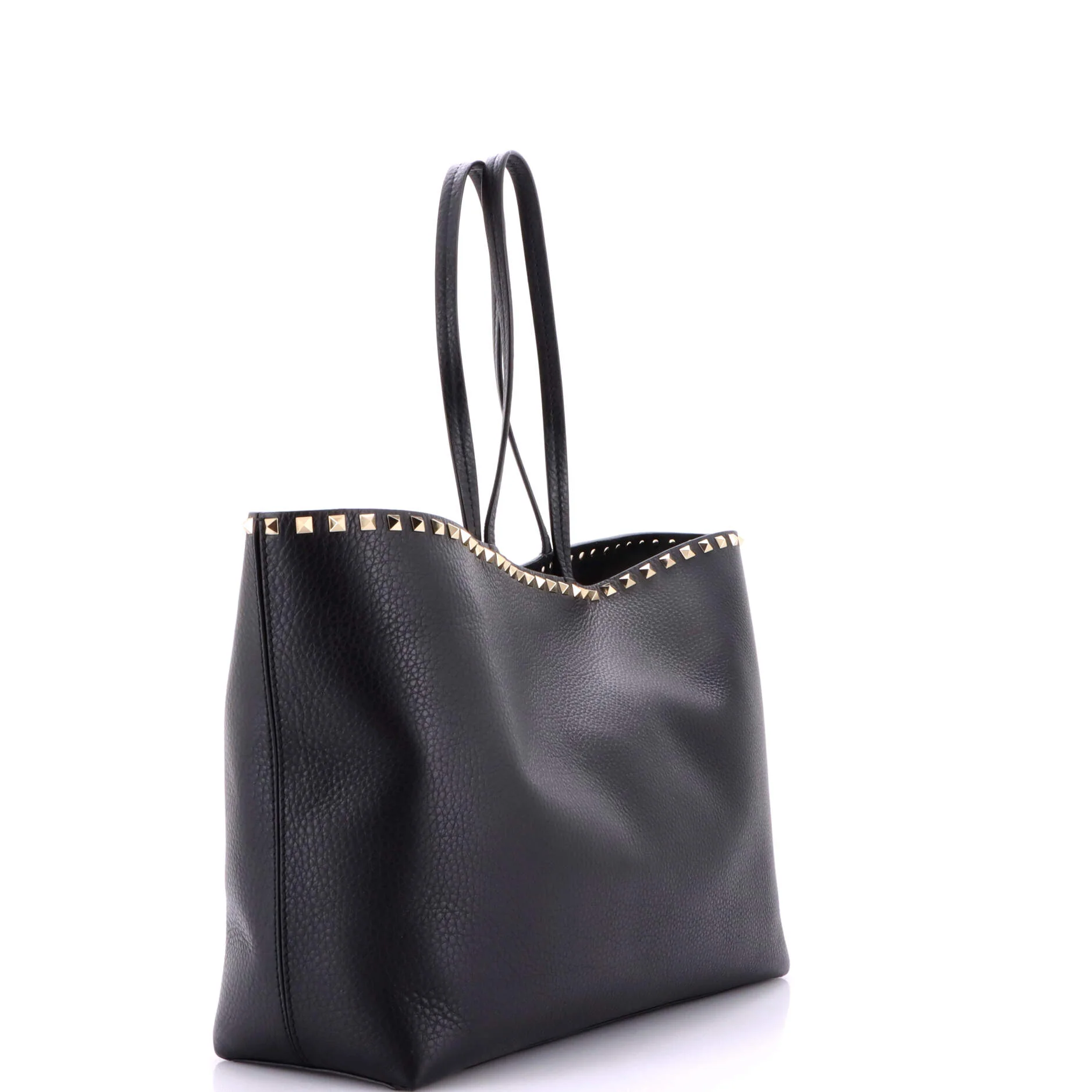 Rockstud Shopper Tote Leather Large - Image 2