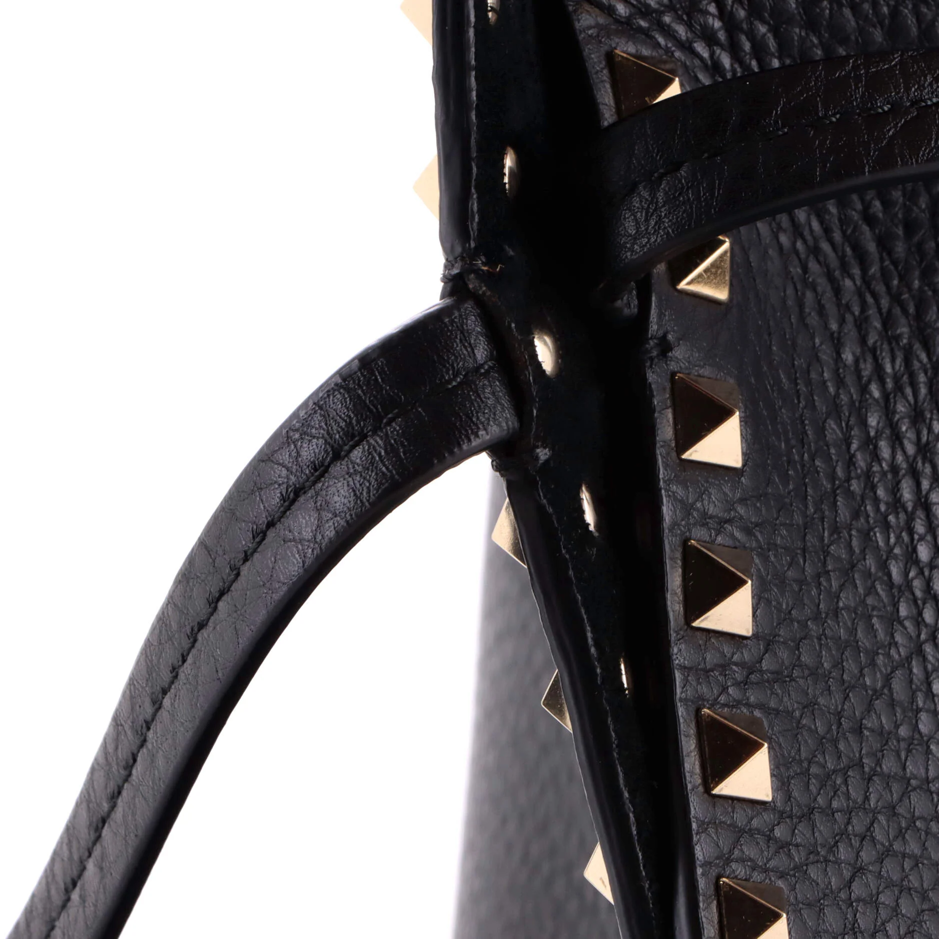 Rockstud Shopper Tote Leather Large - Image 6