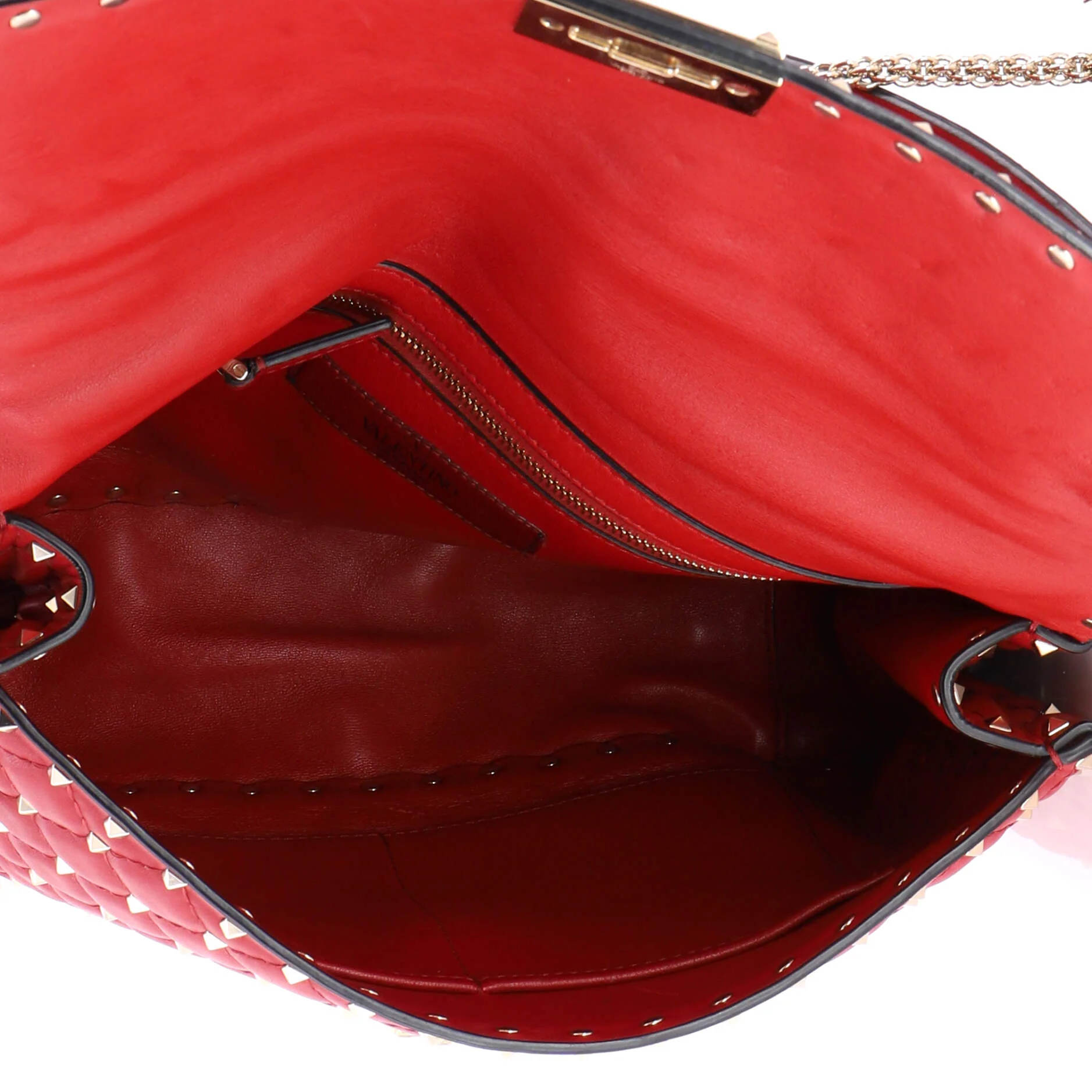 Rockstud Spike Flap Bag Quilted Leather Large - Image 5