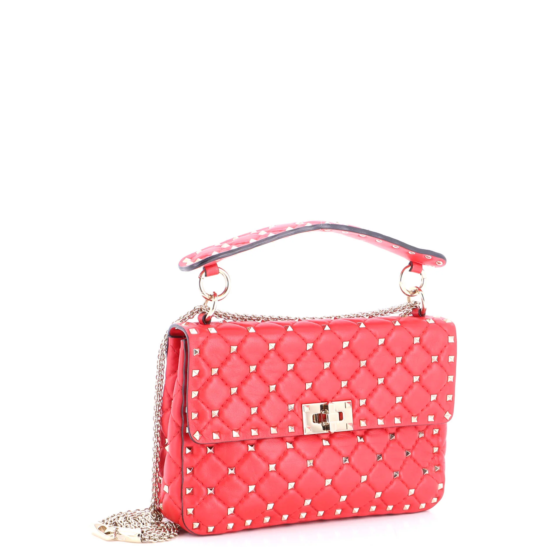 Rockstud Spike Flap Bag Quilted Leather Medium - Image 2