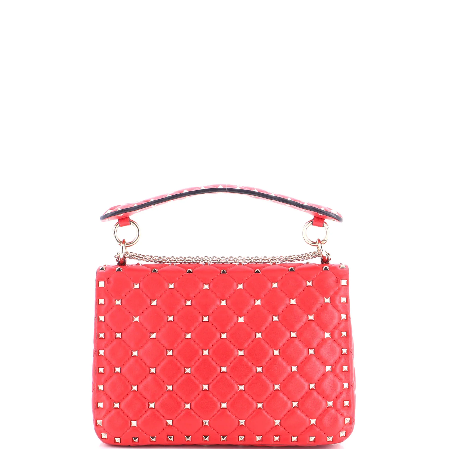 Rockstud Spike Flap Bag Quilted Leather Medium - Image 3