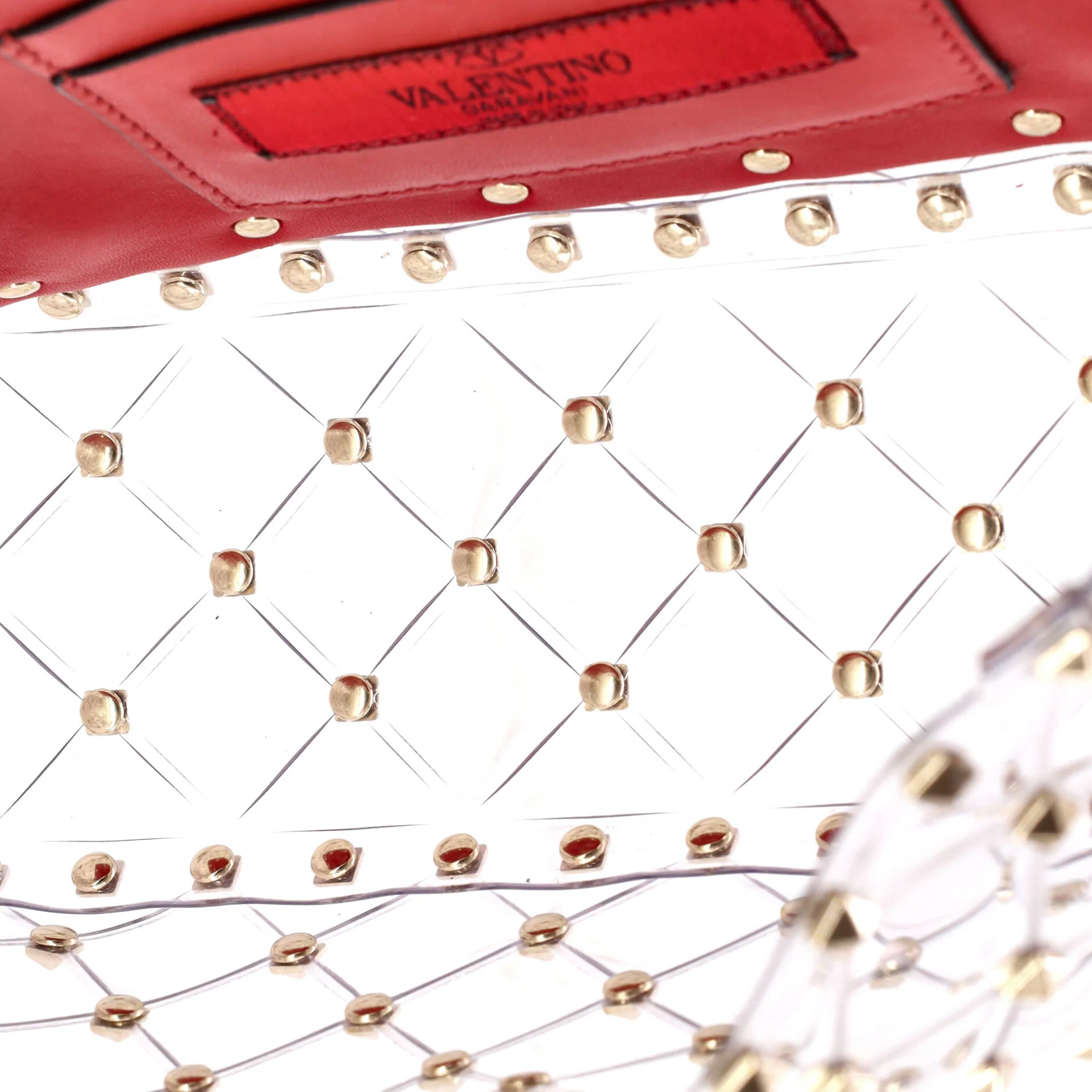 Rockstud Spike Flap Bag Quilted PVC Medium - Image 5