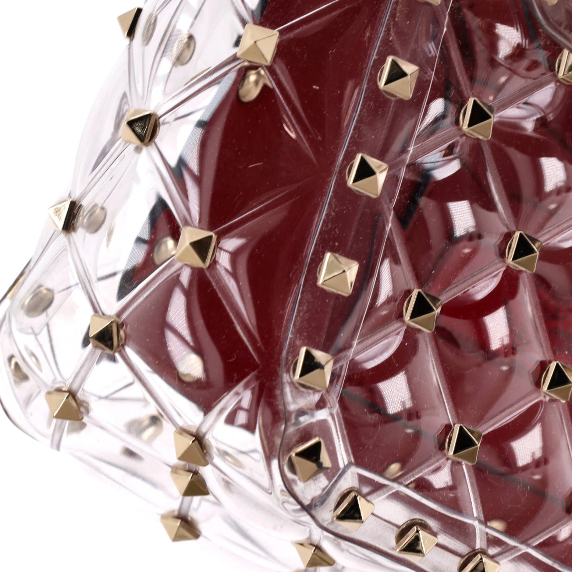 Rockstud Spike Flap Bag Quilted PVC Medium - Image 6
