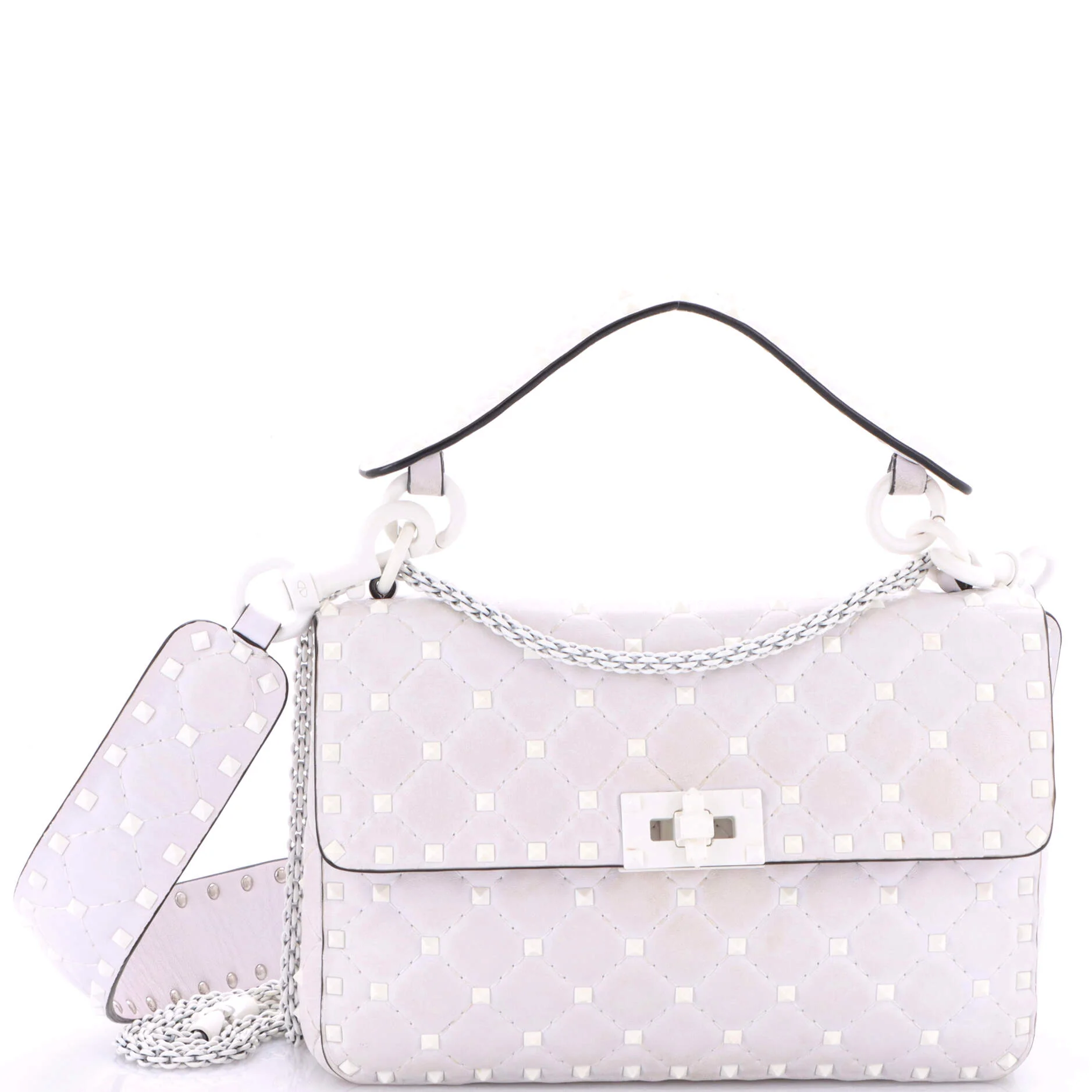 Rockstud Spike.Up Flap Bag Quilted Leather Medium
